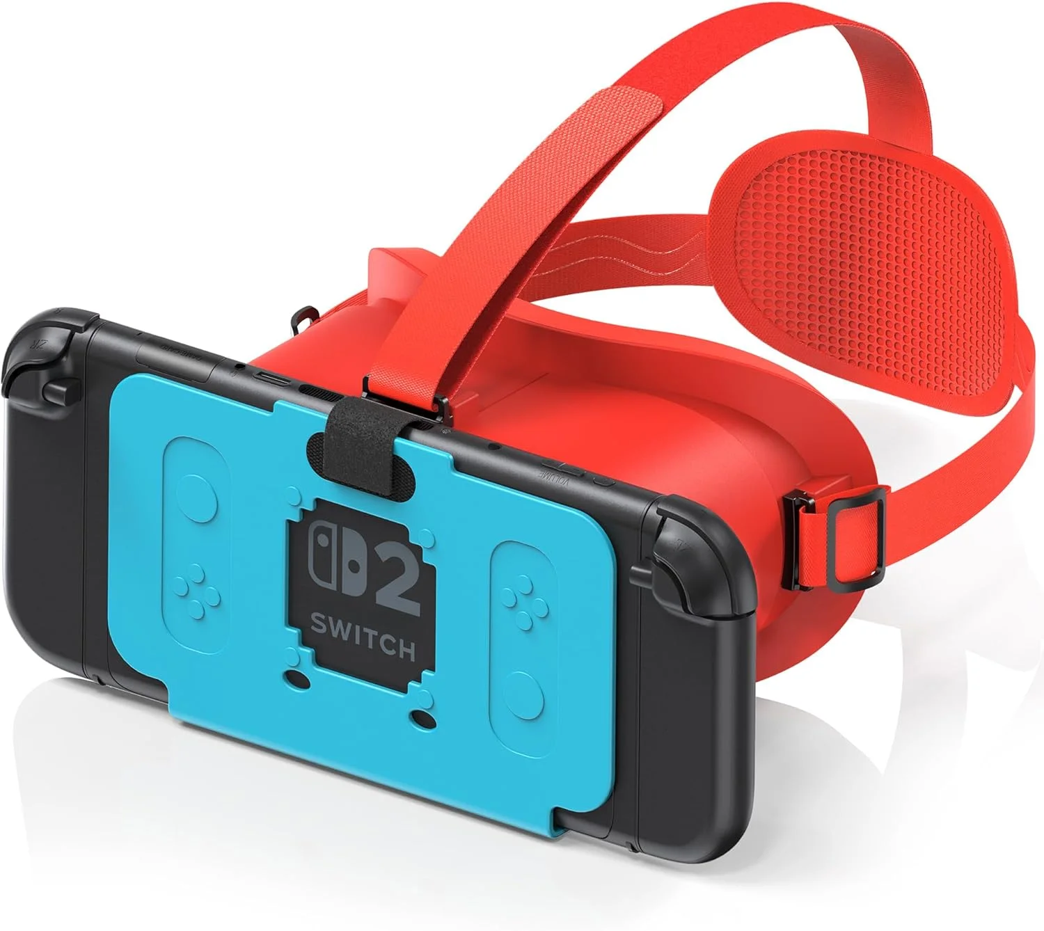 هدست واقعیت مجازی برای نینتندو سوییچ 2 (2025)، عینک واقعیت مجازی سوییچ 2 با لنزهای HD قابل تنظیم و بند سر راحت، عینک سه بعدی Virtual Boy برای لوازم جانبی سوییچ 2، نارنجی و آبی