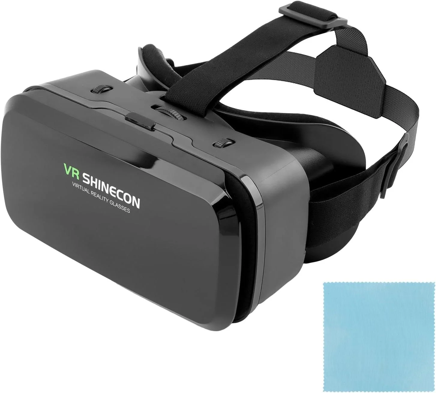 هدست واقعیت مجازی VR برای گوشی موبایل، عینک سه بعدی، کلاه ایمنی، عینک VR برای فیلم، بازی های ویدیویی، پشتیبانی از صفحه نمایش موبایل 4 تا 6 اینچ، زاویه دید بزرگ 100 درجه (مشکی)
