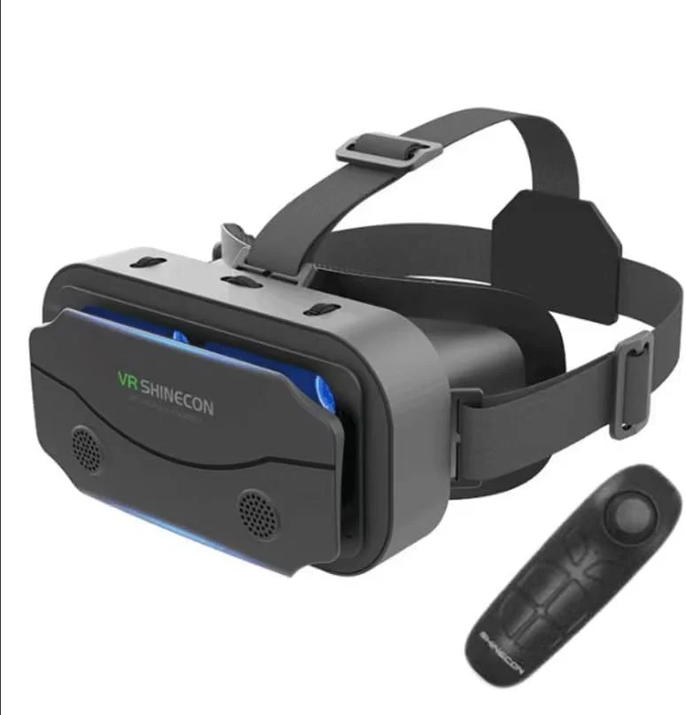 هدست واقعیت مجازی با کنترل از راه دور برای آیفون و اندروید 5.0-7.0 اینچ. بهترین بازی های موبایلی و فیلم های 360 درجه خود را با تمام گوشی های هوشمند اندرویدی نرم و راحت جدیدترین پخش کنید