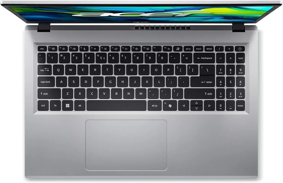 لپ تاپ Acer AL15-33P، پردازنده Intel Core 3 N355، رم 8 گیگابایت DDR5، حافظه SSD 512 گیگابایت، صفحه نمایش 15.6 اینچی FHD (1920×1080)، گرافیک Intel Shared، ویندوز 11 پرو، کیبورد انگلیسی، نقره ای | NX.D2MEM.001