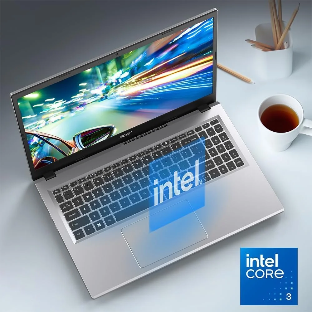 لپ تاپ Acer AL15-33P، پردازنده Intel Core 3 N355، رم 8 گیگابایت DDR5، حافظه SSD 512 گیگابایت، صفحه نمایش 15.6 اینچی FHD (1920×1080)، گرافیک Intel Shared، ویندوز 11 پرو، کیبورد انگلیسی، نقره ای | NX.D2MEM.001