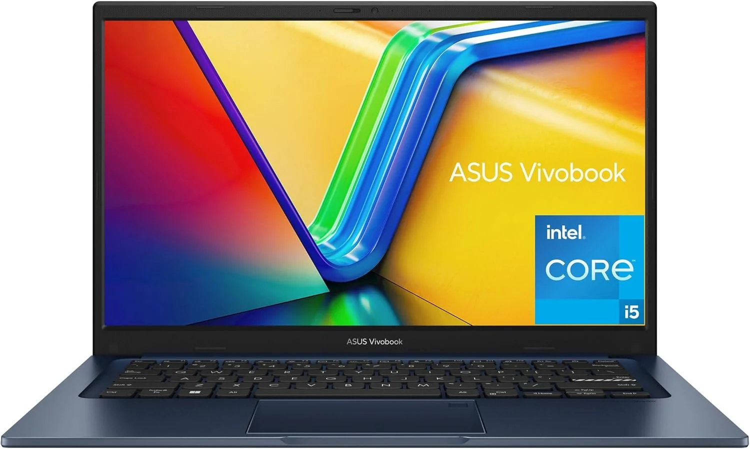 لپ تاپ ASUS Vivobook 14 مدل 2023، صفحه نمایش 14 اینچی FHD (1920 x 1080)، پردازنده Intel Core i5-1235U، گرافیک Intel Iris Xᵉ، رم 8 گیگابایتی، حافظه SSD 256 گیگابایتی، ویندوز 11 هوم، آبی آرام، F1404ZA-AS51 (بازسازی شده)