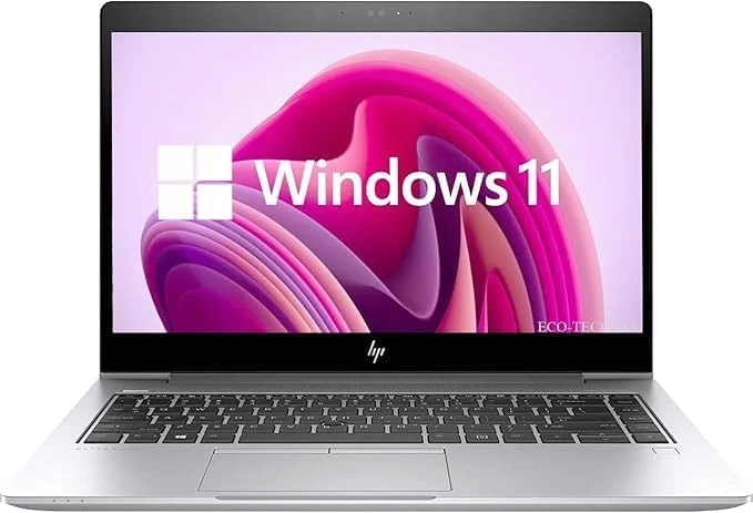 لپ تاپ تجاری اچ پی EliteBook 840 G5 با صفحه نمایش 14 اینچی FHD، پردازنده Intel Quad-Core i5-8350U، رم 16 گیگابایتی، حافظه SSD 512 گیگابایتی، کیبورد با نور پس زمینه، USB-C، HDMI، ویندوز 11 پرو (بازسازی شده)