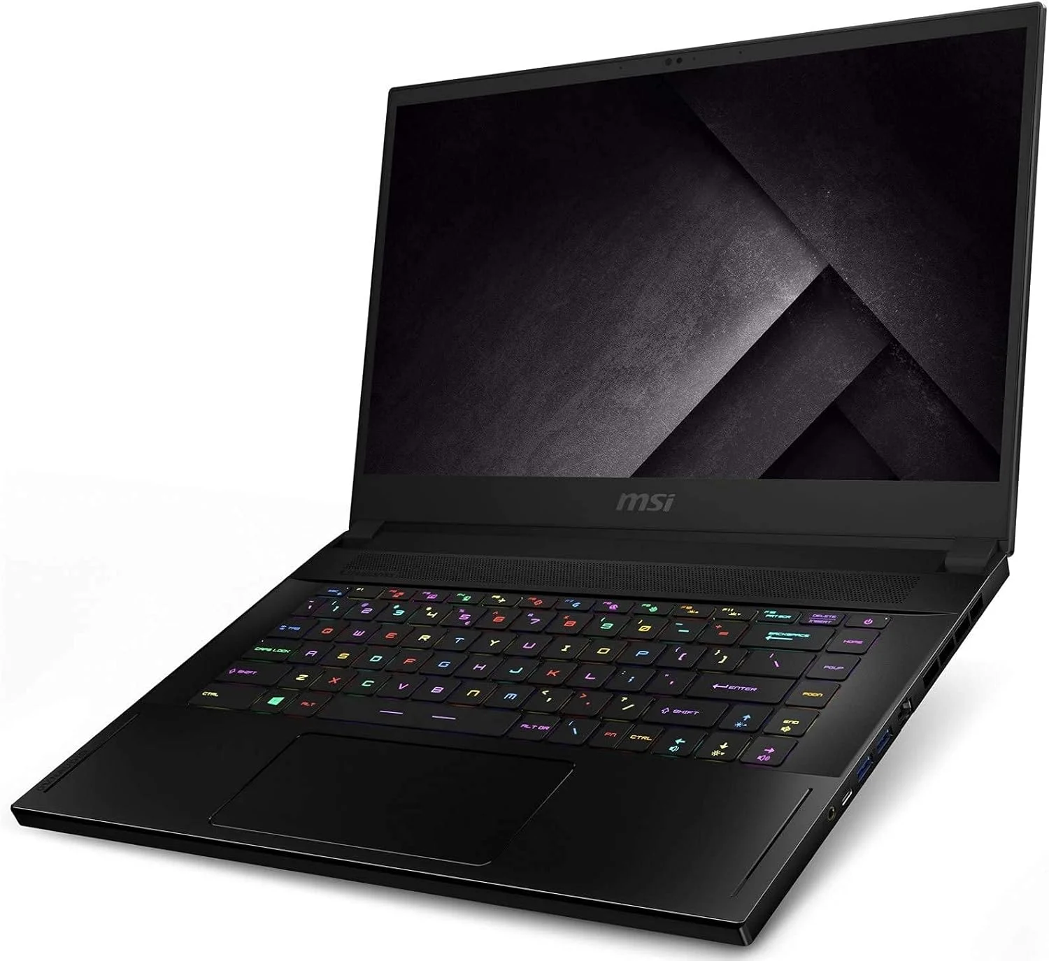 لپ تاپ گیمینگ فوق العاده باریک و سبک MSI GS66 Stealth 15.6 اینچی 240 هرتز 3 میلی ثانیه، پردازنده Intel Core i7-10750H، کارت گرافیک RTX2070 Max-Q، رم 16 گیگابایت، حافظه SSD NVMe 1 ترابایت، ویندوز 10، آماده واقعیت مجازی (10SF-683) (بازسازی شده) - تصویر 3