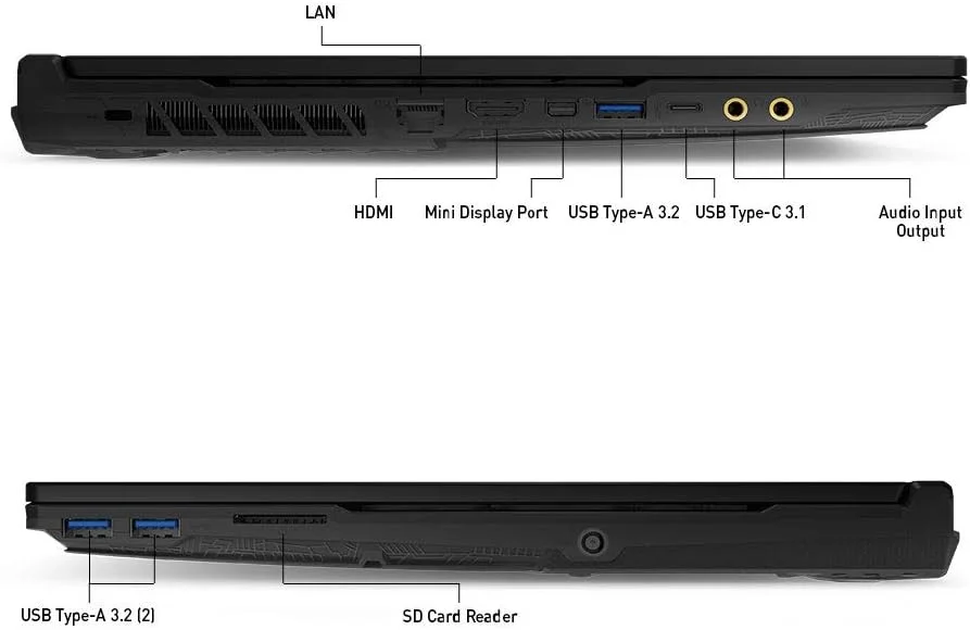 لپ تاپ گیمینگ MSI GL65 Leopard 10SFK-062 با صفحه نمایش 15.6 اینچی FHD 144Hz 3ms، حاشیه باریک، پردازنده Intel Core i7-10750H، کارت گرافیک RTX2070، رم 16 گیگابایتی، حافظه SSD NVMe 512 گیگابایتی و ویندوز 10 (بازسازی شده)