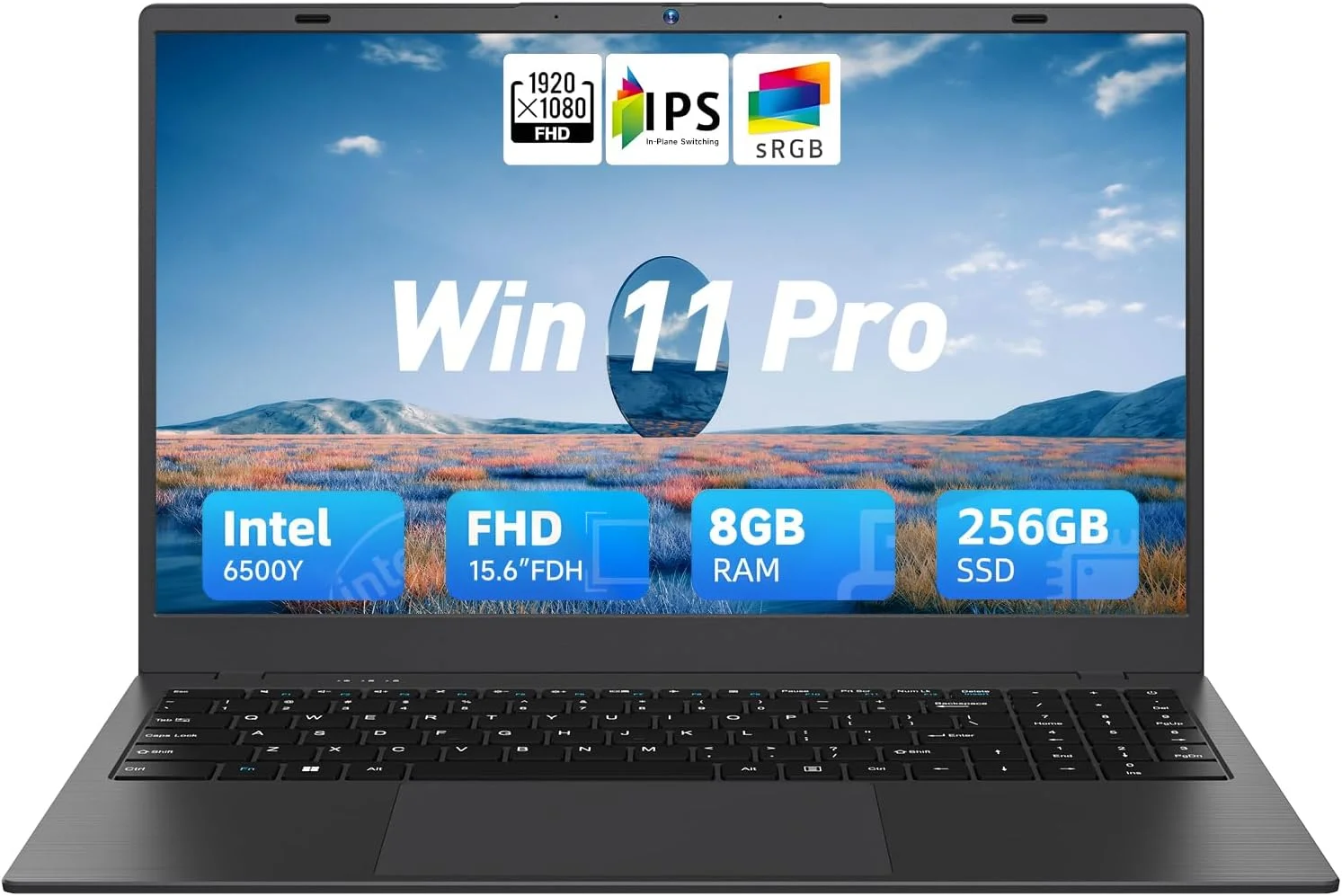 لپ تاپ، پنتیوم گلد 6500Y (تا 3.4 گیگاهرتز)، 8 گیگابایت رم، 256 گیگابایت SSD، نمایشگر 14 اینچی IPS FHD، Type-C، HDMI، USB3.2، BT5.2، WiFi 5، عمر باتری طولانی، لپ تاپ Win11، لپ تاپ های نازک و قابل حمل