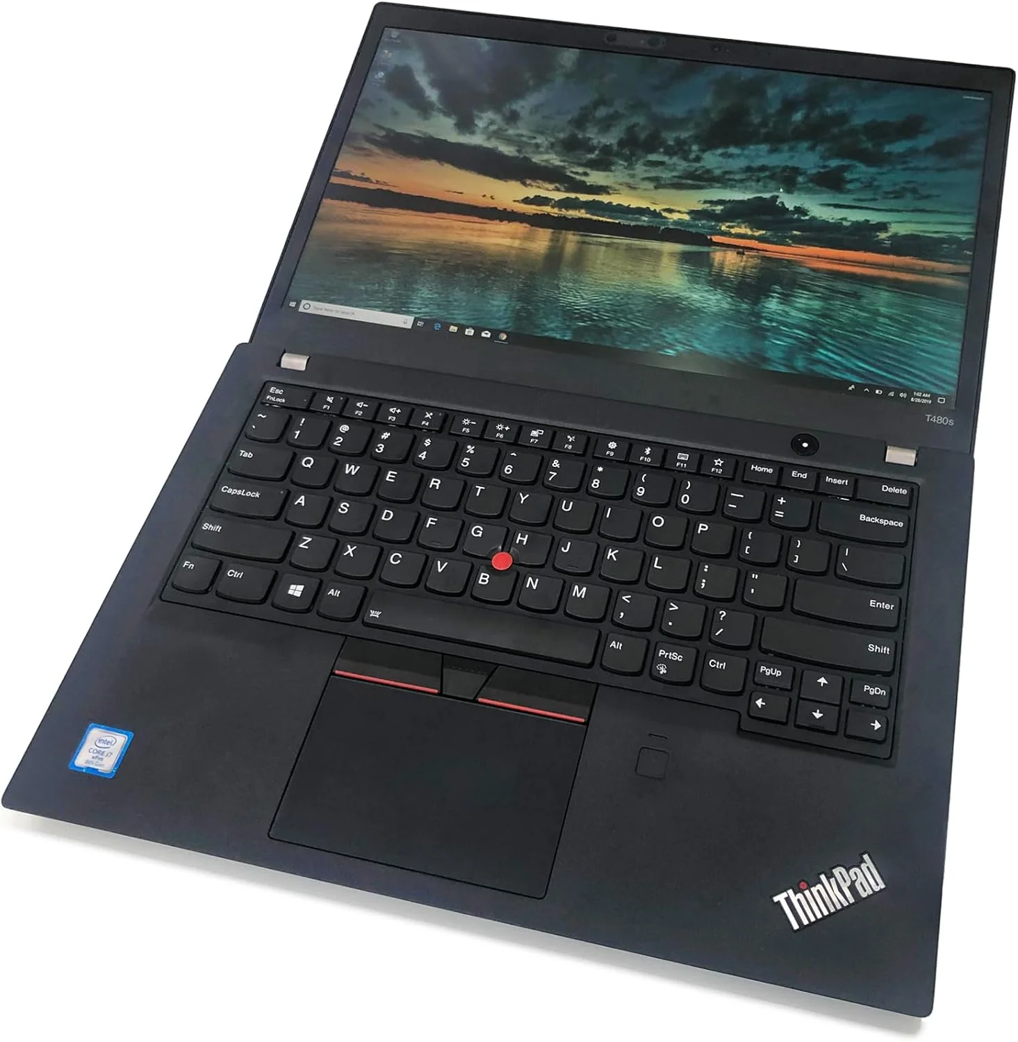 لپ تاپ لنوو Thinkpad T480s اولترابوک 14 اینچی FHD با کیبورد دارای نور پس زمینه، پردازنده Core i7-8650U، رم 16 گیگابایتی، SSD 512 گیگابایتی، بلوتوث، WiFi، دوربین، ویندوز 11 (بازسازی شده)