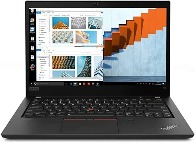 لپ تاپ لنوو Thinkpad T14 Gen2، پردازنده Ci5-1135G7، رم 16 گیگابایت DDR4، حافظه SSD 256 گیگابایت M.2 Nvme، صفحه نمایش 14 اینچ FHD، گرافیک Intel HD، حسگر اثر انگشت، درگاه سیم کارت نانو، دوربین 720P، Y-Tpm، مشکی (بازسازی شده)
