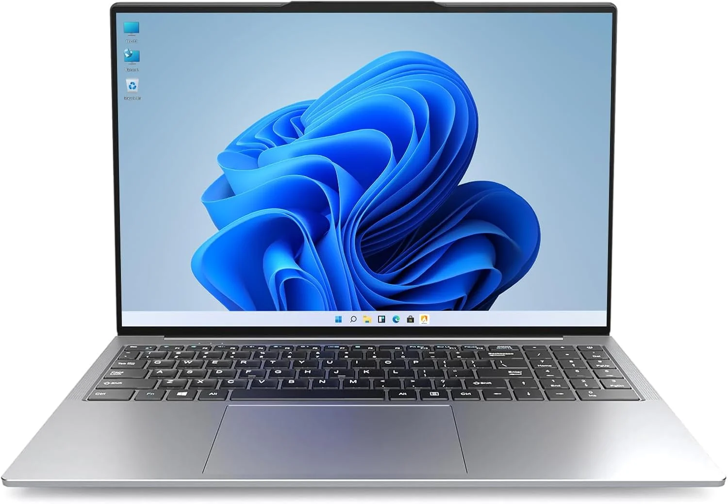 لپ تاپ 15.6 اینچی مدل 2026، پردازنده i7-6500U، رم 8 گیگابایت، SSD 256 گیگابایت، قابل ارتقا تا 32 گیگابایت رم و 2 ترابایت SSD، صفحه نمایش 1080p FHD، کیبورد با نور پس زمینه، WiFi5، بلوتوث 5، حسگر اثر انگشت، وب کم، Mini-HDMI، اسلات کارت TF، خاکستری