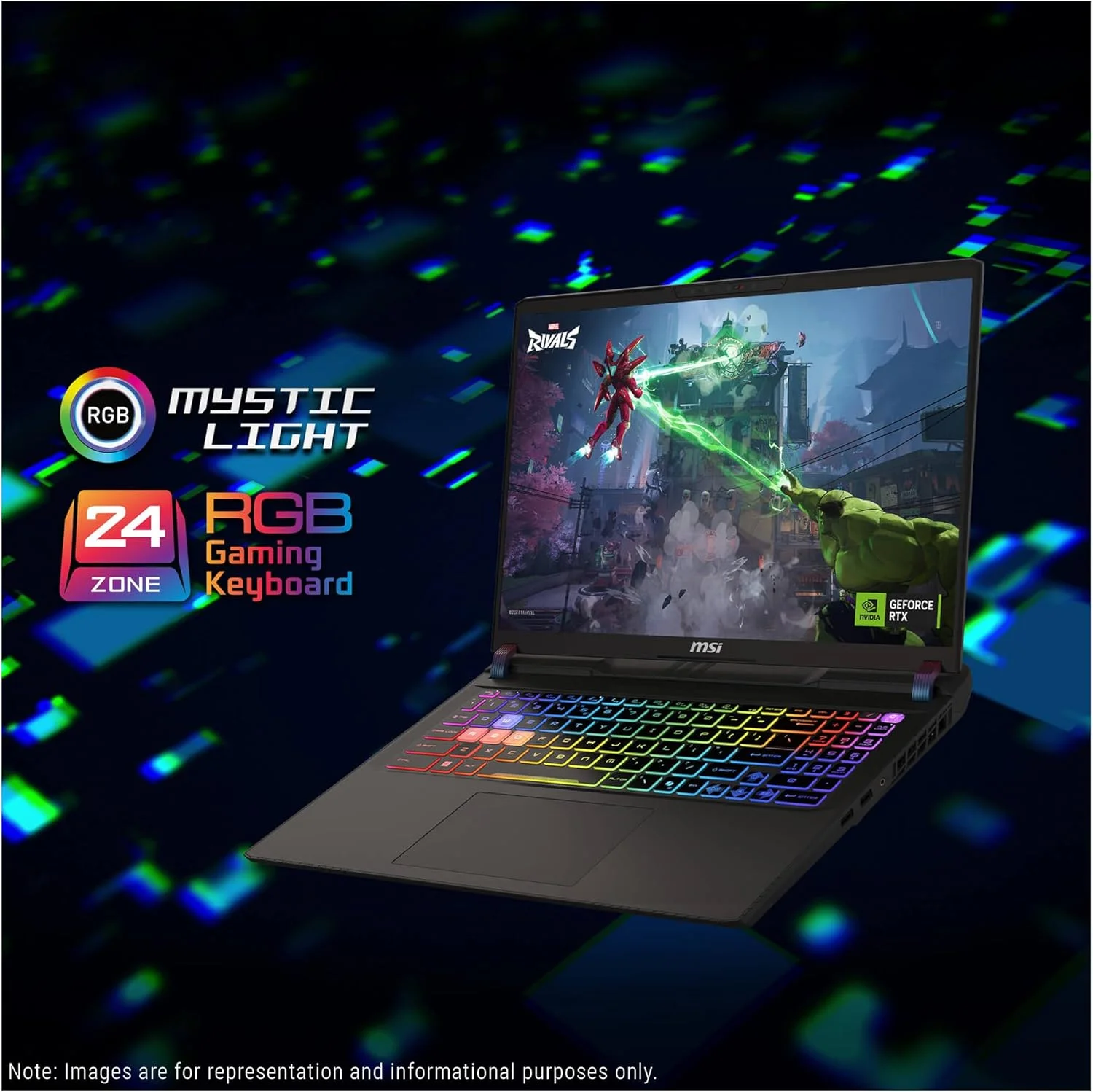 لپ تاپ گیمینگ MSI Vector 16 HX AI، پردازنده Intel Ultra 9-275HX، رم 16 گیگابایت DDR5، حافظه SSD 1 ترابایت PCIe، نمایشگر 16 اینچ WQXGA (2560x1600) 240 هرتز، Nvidia G-Force RTX 5080، کیبورد RGB با 24 ناحیه، ویندوز 11 هوم، خاکستری Cosmo - تصویر 2 لپ تاپ گیمینگ MSI Vector 16 HX AI، پردازنده Intel Ultra 9-275HX، رم 16 گیگابایت DDR5، حافظه SSD 1 ترابایت PCIe، نمایشگر 16 اینچ WQXGA (2560x1600) 240 هرتز، Nvidia G-Force RTX 5080، کیبورد RGB با 24 ناحیه، ویندوز 11 هوم، خاکستری Cosmo - تصویر 2