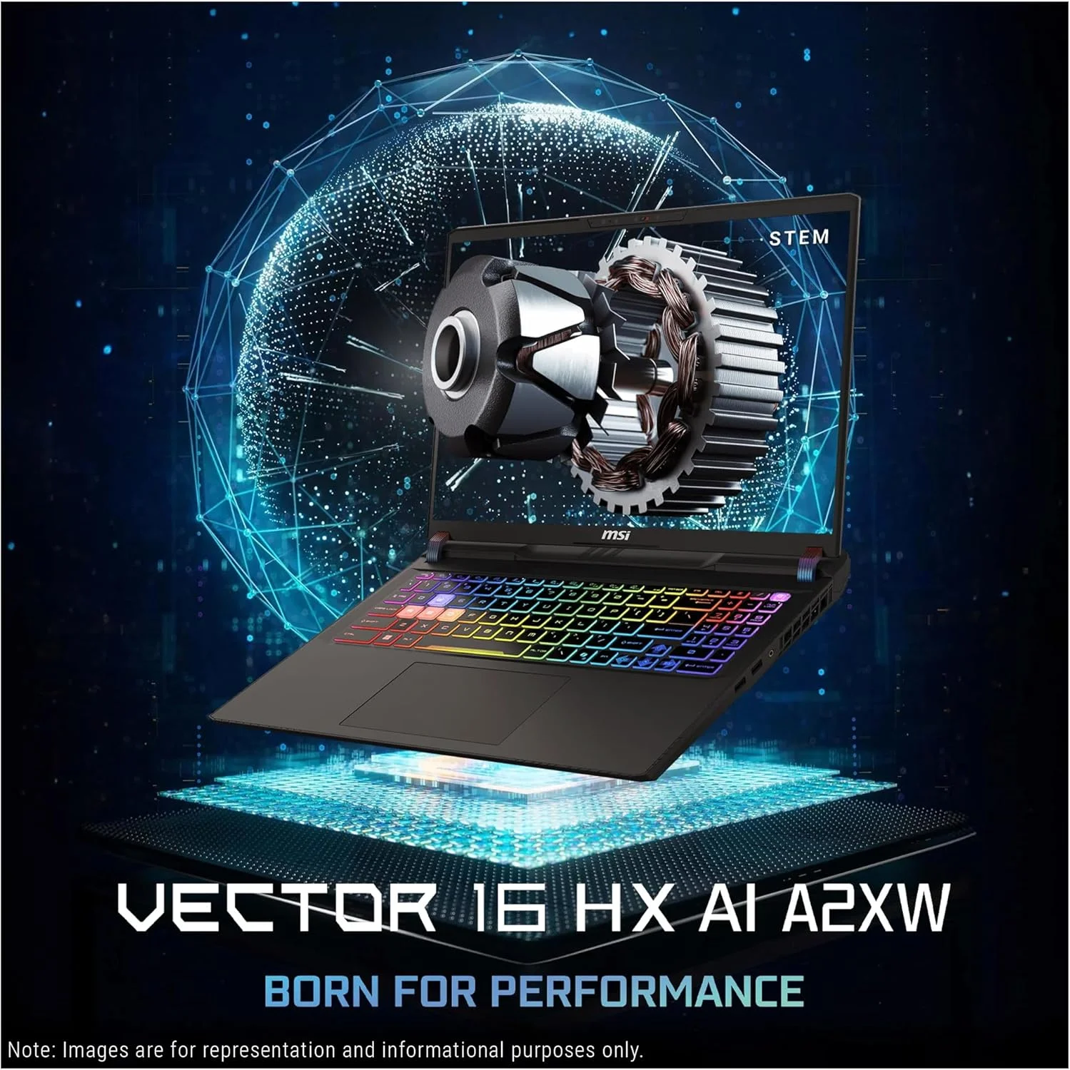 لپ تاپ گیمینگ MSI Vector 16 HX AI، پردازنده Intel Ultra 9-275HX، رم 16 گیگابایت DDR5، حافظه SSD 1 ترابایت PCIe، نمایشگر 16 اینچ WQXGA (2560x1600) 240 هرتز، Nvidia G-Force RTX 5080، کیبورد RGB با 24 ناحیه، ویندوز 11 هوم، خاکستری Cosmo - تصویر 3 لپ تاپ گیمینگ MSI Vector 16 HX AI، پردازنده Intel Ultra 9-275HX، رم 16 گیگابایت DDR5، حافظه SSD 1 ترابایت PCIe، نمایشگر 16 اینچ WQXGA (2560x1600) 240 هرتز، Nvidia G-Force RTX 5080، کیبورد RGB با 24 ناحیه، ویندوز 11 هوم، خاکستری Cosmo - تصویر 3