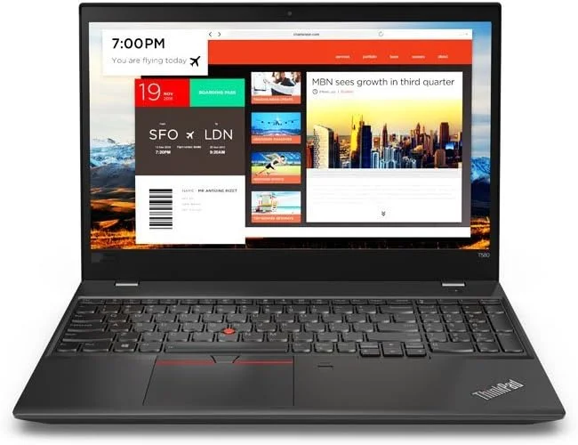 لنوو Thinkpad T580 | نوت‌بوک لمسی 15.6 اینچی | پردازنده Intel Core i7 نسل هشتم - 1.9 گیگاهرتز - | 8 گیگابایت رم - 256 گیگابایت SSD (بازسازی شده)