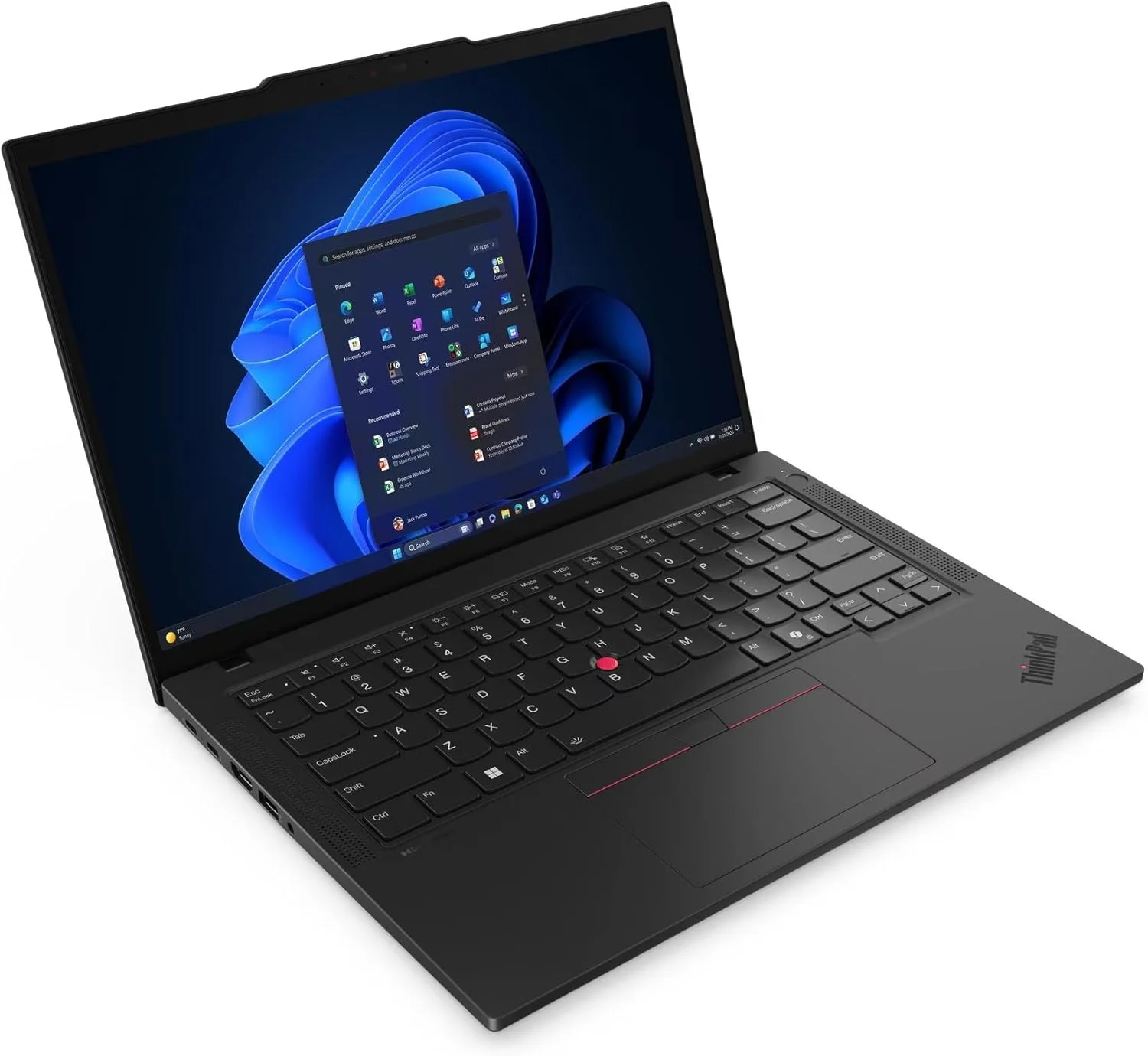 لپ تاپ لنوو ThinkPad T14 Gen6، پردازنده Ultra 7-255U، رم 16 گیگابایت، حافظه SSD 512 گیگابایت، صفحه نمایش 14 اینچی WUXGA IPS، گرافیک یکپارچه اینتل، کیبورد با نور پس زمینه، ویندوز 11 پرو
