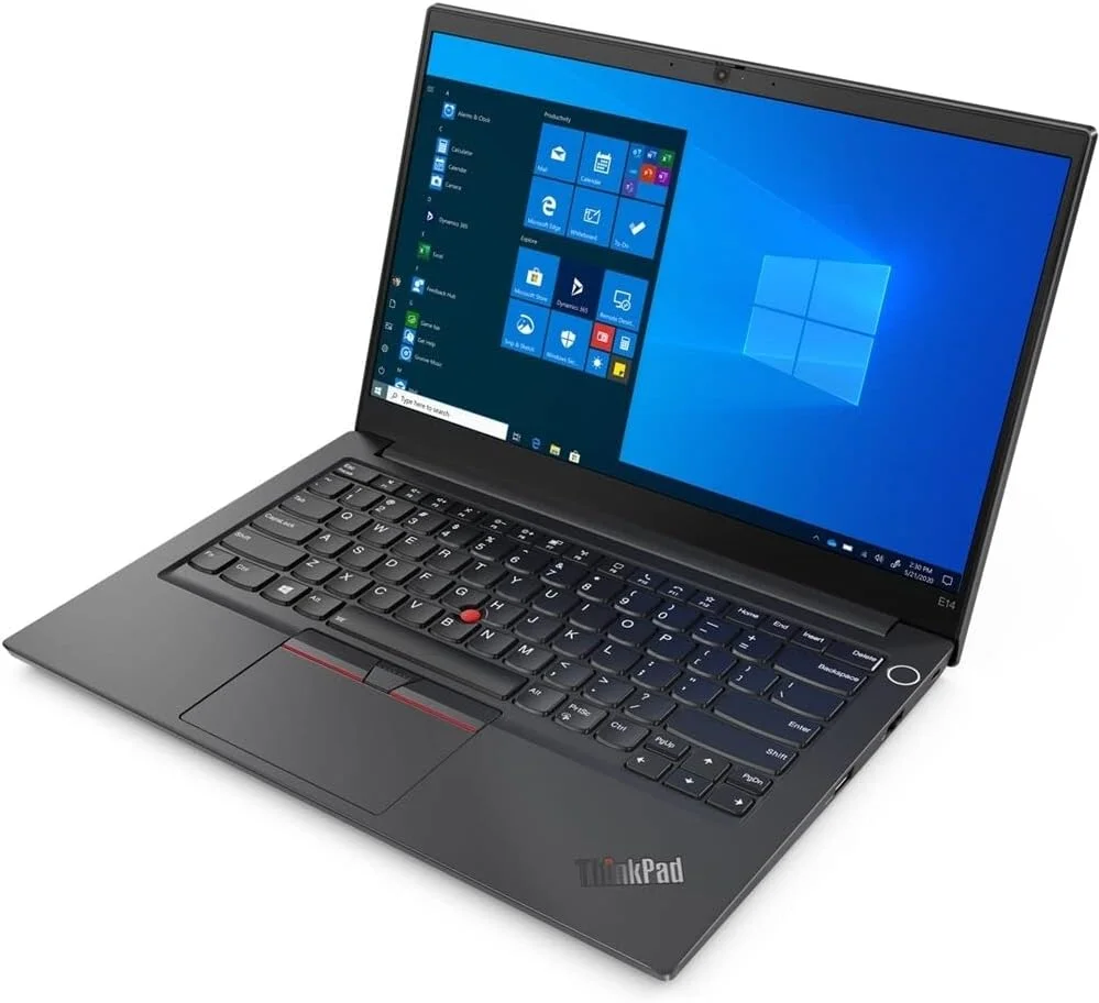 لپ تاپ تجاری لنوو ThinkPad E14 Gen 2. | پردازنده AMD Ryzen 7-4700U هشت هسته ای، 8 مگابایت کش، تا 4.10 گیگاهرتز | 8 گیگابایت رم | 256 گیگابایت SSD | صفحه نمایش 14.1 اینچی FHD غیر لمسی | ویندوز | (بازسازی شده)