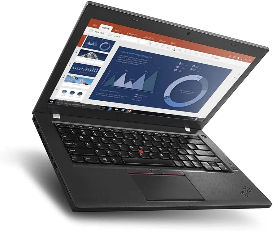 لپ تاپ لنوو ThinkPad T460s (بازسازی شده)، پردازنده Intel Core i7-6600U، رم 8 گیگابایتی DDR4 SODIMM، هارد 256 گیگابایتی SSD M.2، صفحه نمایش 14 اینچی، ویندوز 11