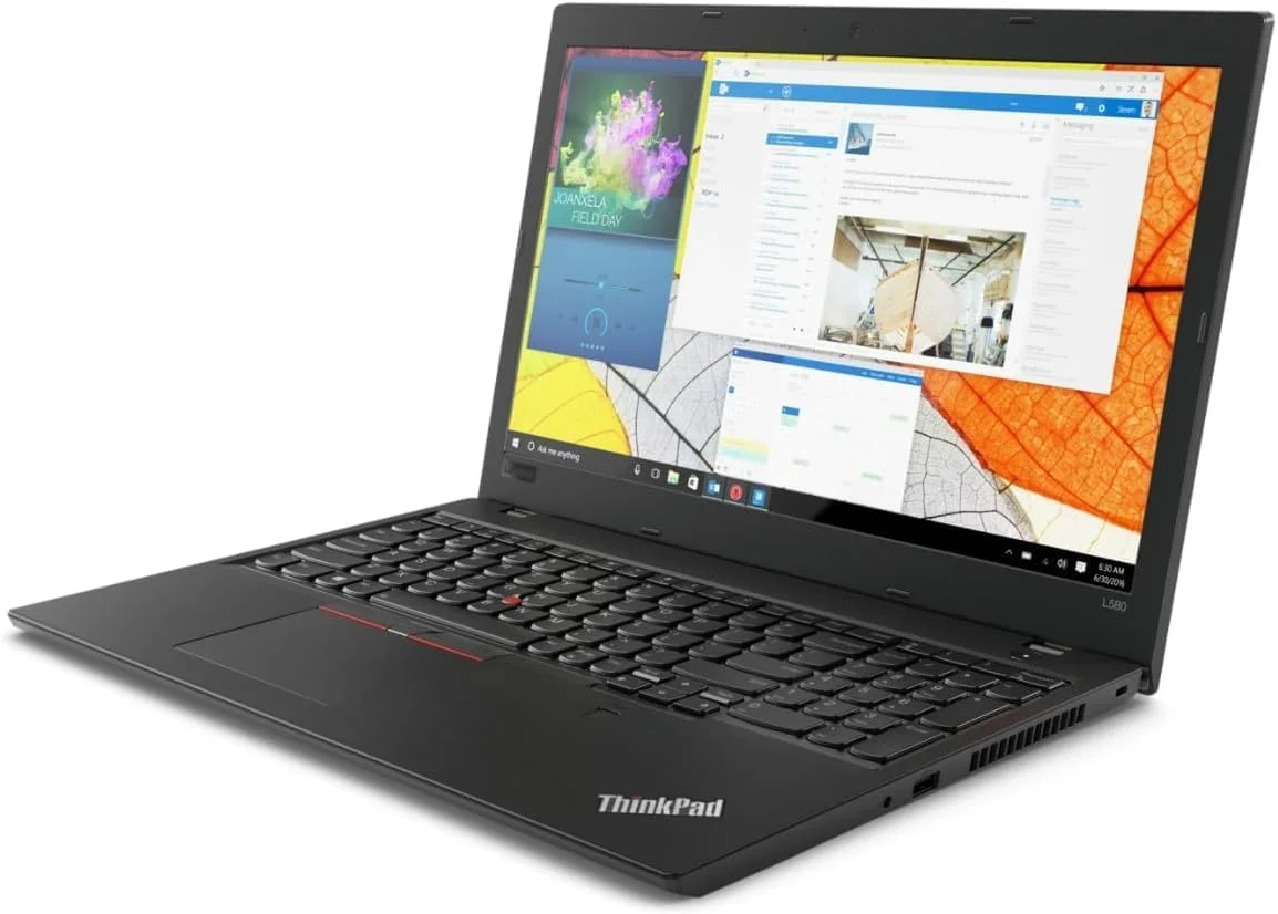 لپ تاپ تجاری لنوو ThinkPad L580 (بازسازی شده) | پردازنده اینتل Core i5 نسل هفتم | 8 گیگابایت رم | 256 گیگابایت SSD | صفحه نمایش 15.6 اینچی غیر لمسی | ویندوز 11 (نوسازی شده)
