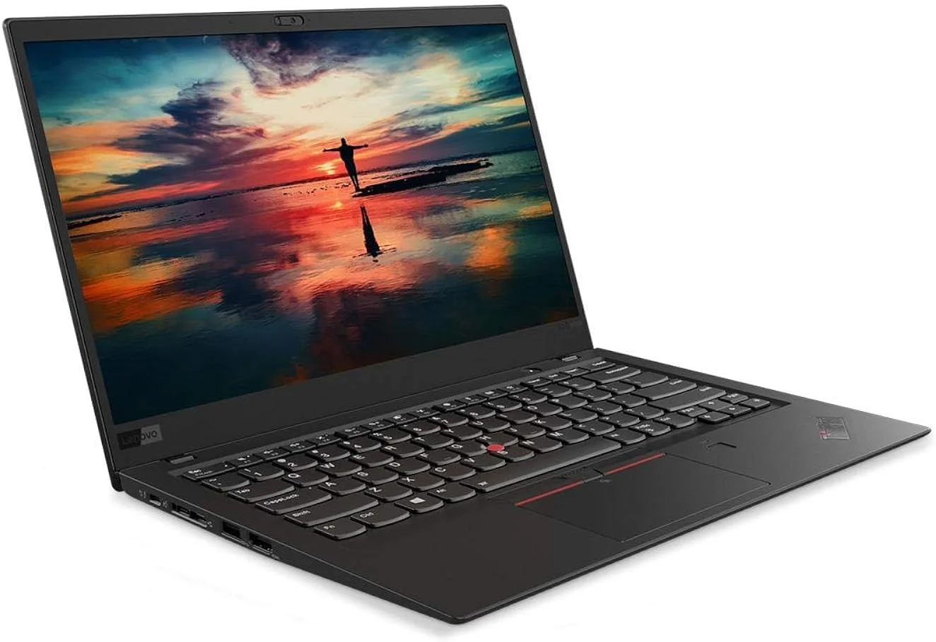 لپ تاپ تجاری لنوو ThinkPad X1 Carbon نسل ششم (بازسازی شده) | پردازنده intel Core i5 نسل هشتم | رم 16 گیگابایت | حافظه SSD 512 گیگابایت | صفحه نمایش 14.1 اینچی غیر لمسی | ویندوز 11