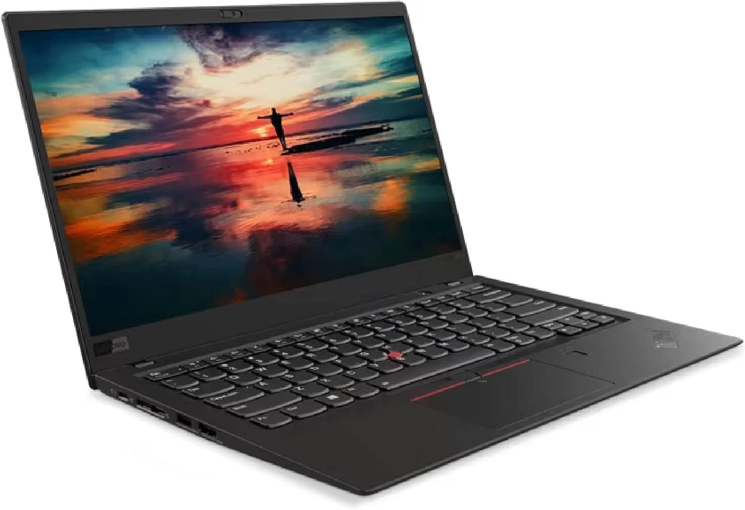 لپ تاپ ۱۴ اینچی Lenovo ThinkPad X1 Carbon 6th (بازسازی شده)، پردازنده Intel Core i5-8350U تا 3.6 گیگاهرتز، ۱۶ گیگابایت رم، ۵۱۲ گیگابایت SSD، وب کم، کیبورد با نور پس زمینه، حسگر اثر انگشت، Windows 10 Pro