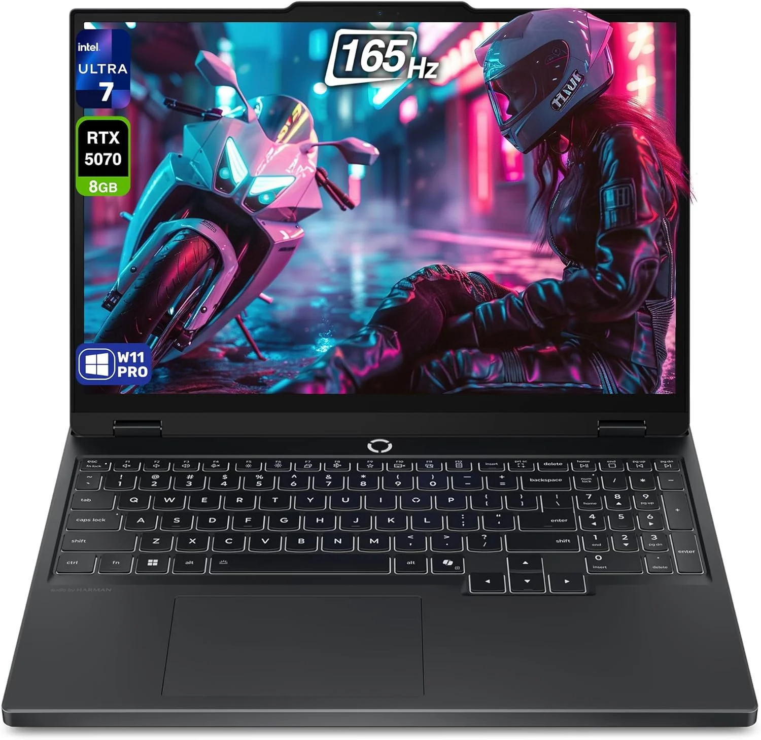 لپ تاپ گیمینگ لنوو Legion 5i Gen 10، پردازنده Intel Ultra 7-255HX، رم 64 گیگابایتی DDR5، حافظه SSD PCIe 2 ترابایتی، نمایشگر 15.1 اینچی WQXGA (2560x1600)، کارت گرافیک Nvidia G-Force RTX 5070، کیبورد RGB با 24 ناحیه، ویندوز 11 پرو، مشکی اکلیپس