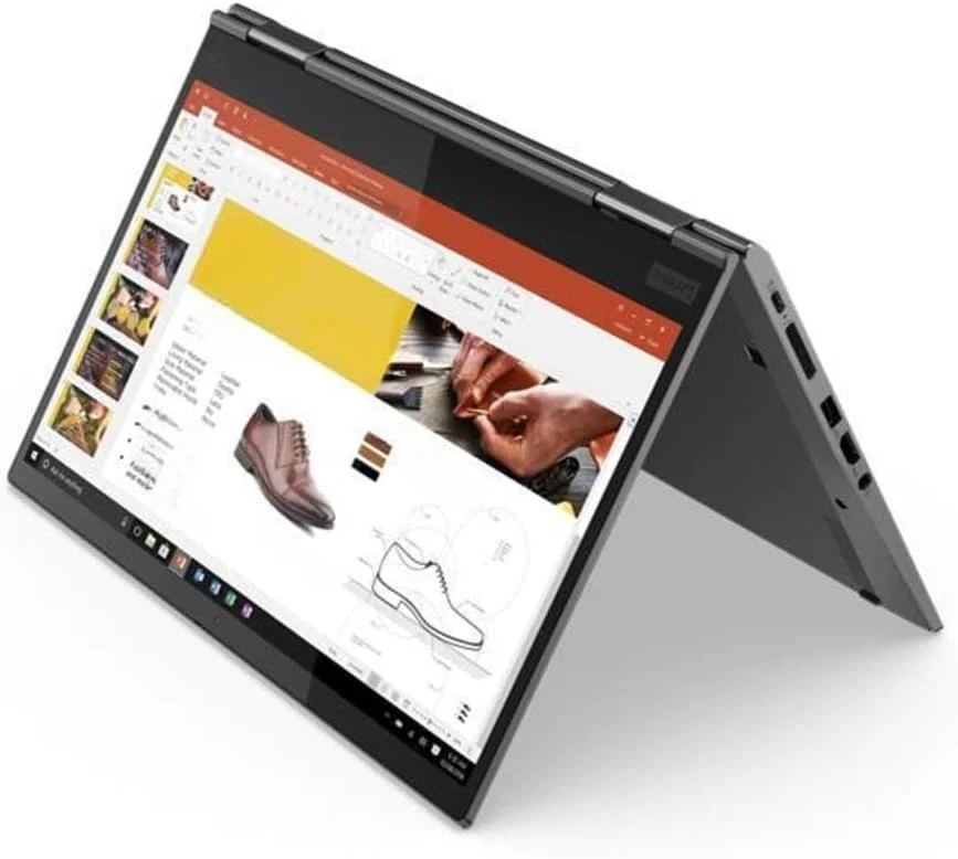 لپ تاپ 2 در 1 لنوو ThinkPad X1 Yoga Gen 4 (بازسازی شده) | صفحه نمایش 14 اینچی FHD با رزولوشن 1920x1080 | پردازنده Core i5-8265U - حافظه SSD 256 گیگابایتی - رم 8 گیگابایتی | 4 هسته با فرکانس 3.9 گیگاهرتز و سیستم عامل Win 10 Pro مشکی