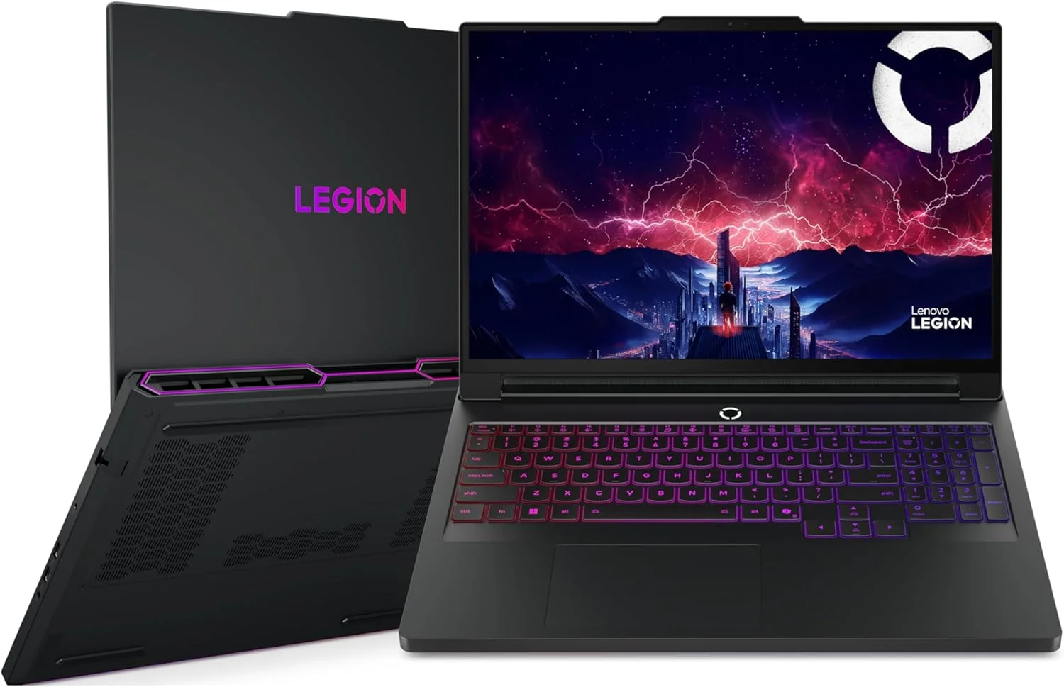 لپ تاپ گیمینگ لنوو Legion Pro 7 16AFR10H (نسخه امارات) | AMD Ryzen 9 9955HX، NVIDIA RTX5070Ti 12GB، رم 64GB، SSD 1TB، نمایشگر 16 اینچی WQXGA OLED 240Hz، مشکی اکلیپس، Win11+ 2 سال Premium Care [83RU000DAX]