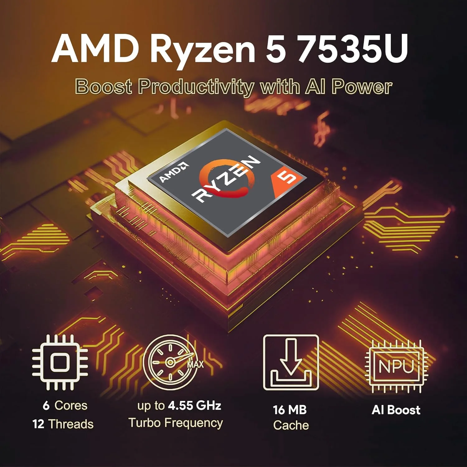 لپ تاپ تجاری HP ProBook 465 460 G11 با صفحه نمایش 16 اینچی FHD+، پردازنده AMD Ryzen 5 7535U، رم 32 گیگابایتی DDR5، حافظه 512 گیگابایتی NVMe، Wi-Fi 6E، RJ-45، وب کم، کیبورد با نور پس زمینه، ویندوز 11 پرو - پلاستیک نقره ای پایک - تصویر 2 لپ تاپ تجاری HP ProBook 465 460 G11 با صفحه نمایش 16 اینچی FHD+، پردازنده AMD Ryzen 5 7535U، رم 32 گیگابایتی DDR5، حافظه 512 گیگابایتی NVMe، Wi-Fi 6E، RJ-45، وب کم، کیبورد با نور پس زمینه، ویندوز 11 پرو - پلاستیک نقره ای پایک - تصویر 2