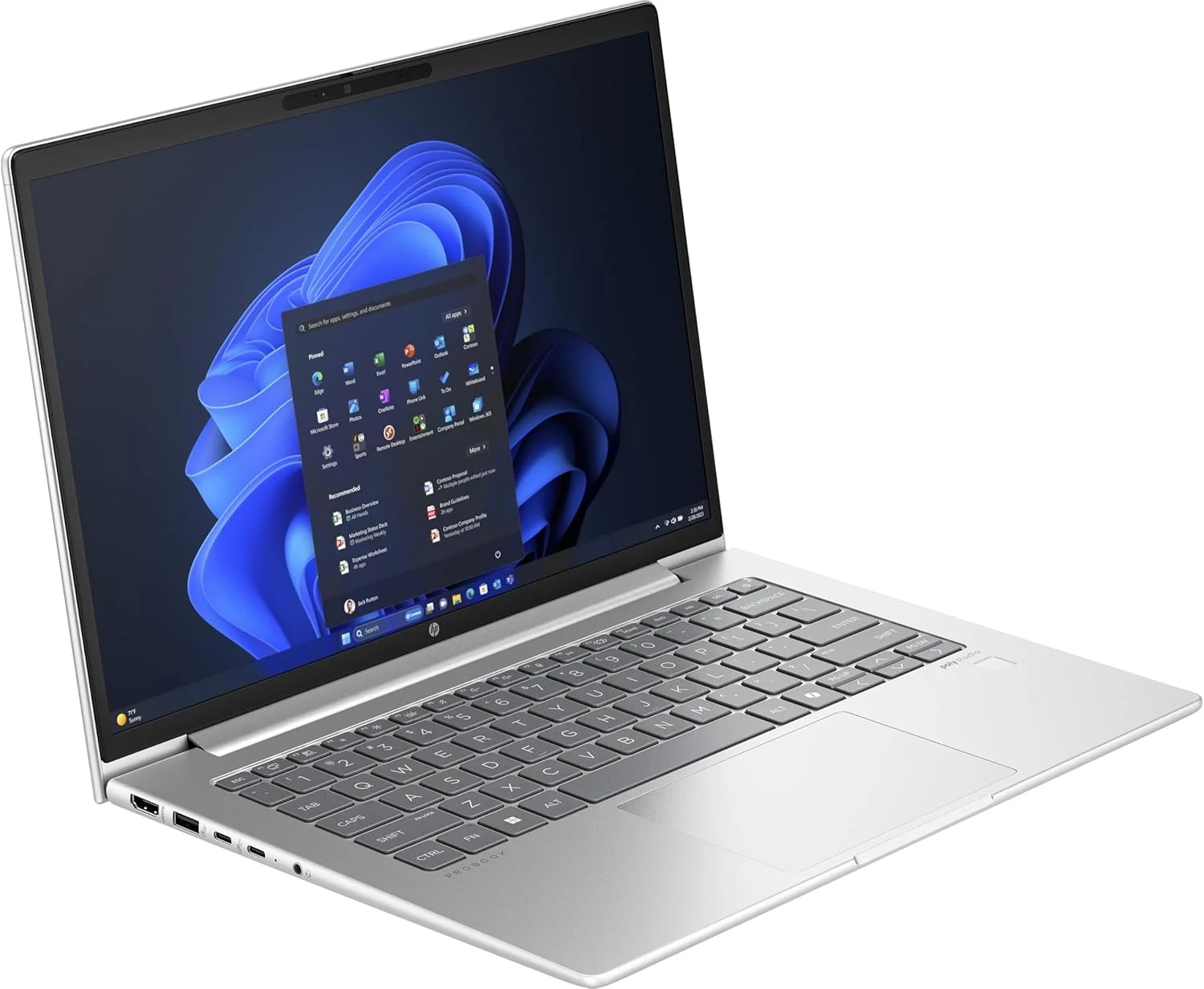 لپ تاپ HP ProBook 440 G11، صفحه نمایش 14 اینچی WUXGA، پردازنده Intel Core Ultra 7 155U، رم 16 گیگابایتی DDR5، حافظه SSD 512 گیگابایتی، گرافیک یکپارچه Intel، ویندوز 11 پرو، به همراه هاب 8 در 1 Type-C، ماوس بی سیم، پد ماوس و آنتی ویروس - تصویر 3