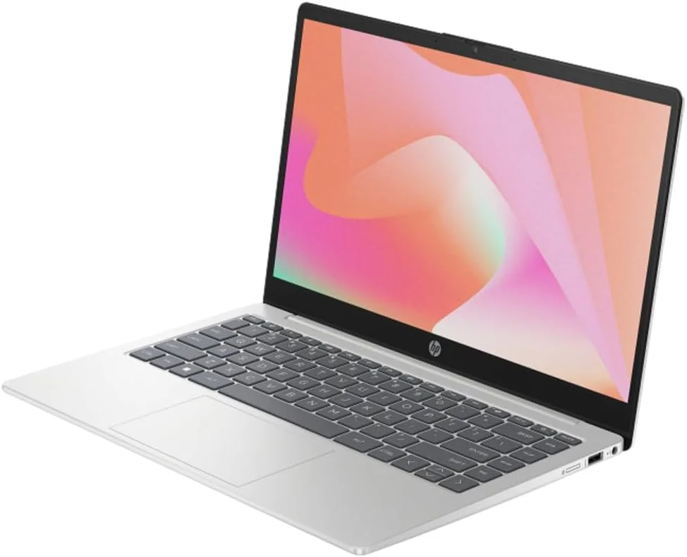 لپ تاپ HP 14، پردازنده Intel Core i3-1315U، رم 8 گیگابایتی DDR4، حافظه SSD 512 گیگابایتی NVM.e، صفحه نمایش 14 اینچی FHD، گرافیک Intel UHD، Wi-Fi 6، بلوتوث 5.4، دوربین HD 720p، ویندوز 11، به همراه هاب USB، ماوس بی سیم و نرم افزار ضد ویروس - تصویر 2