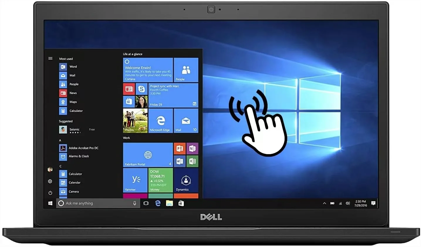 لپ تاپ تجاری لمسی دل Latitude 7490 (بازسازی شده)، 14 اینچ FHD (1920 x 1080)، پردازنده Intel Core i5-8350U 1.7 گیگاهرتز تا 3.6 گیگاهرتز، 16 گیگابایت رم DDR4، 512 گیگابایت SSD، وب کم، بلوتوث، ویندوز 11 پرو (ارتقا یافته)