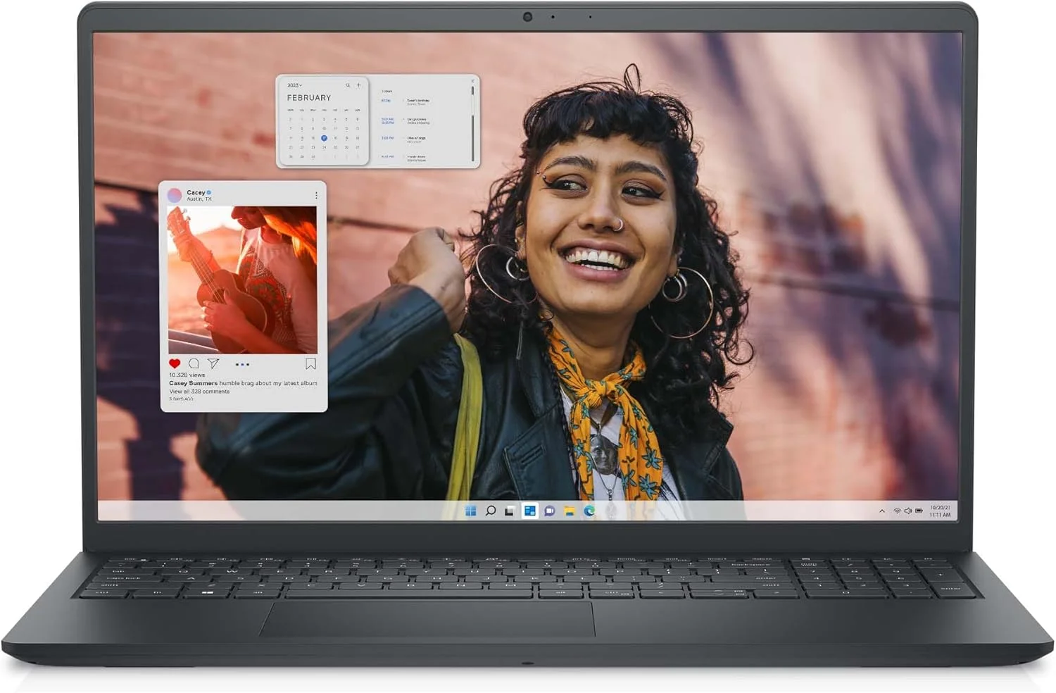 دل اینسپایرون 15 (3530) - صفحه نمایش 15.6 اینچ FHD 120 هرتز، پردازنده Intel Core i3-1305U، رم 8 گیگابایت، حافظه SSD 256 گیگابایت، کارت گرافیک Intel UHD، ویندوز 11 هوم، کیبورد AZERTY - مشکی کربنی