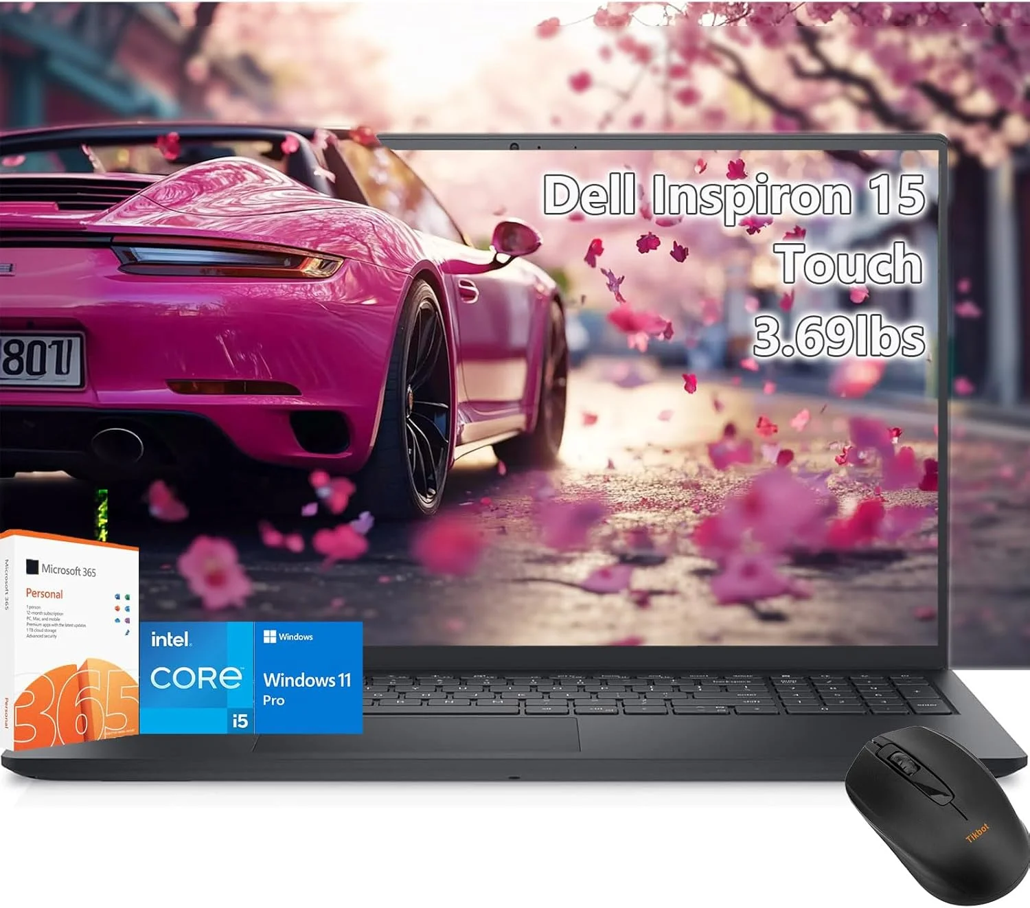لپ تاپ لمسی 15 اینچی دل Inspiron - پردازنده Intel Core i5-1334U - صفحه نمایش لمسی 15 اینچی FHD - رم 16 گیگابایتی - SSD 1 ترابایتی - لپ تاپ تجاری Windows 11 Pro - Office 365 - کامپیوتر کار دانشجویی - سبک وزن 3.6 پوندی