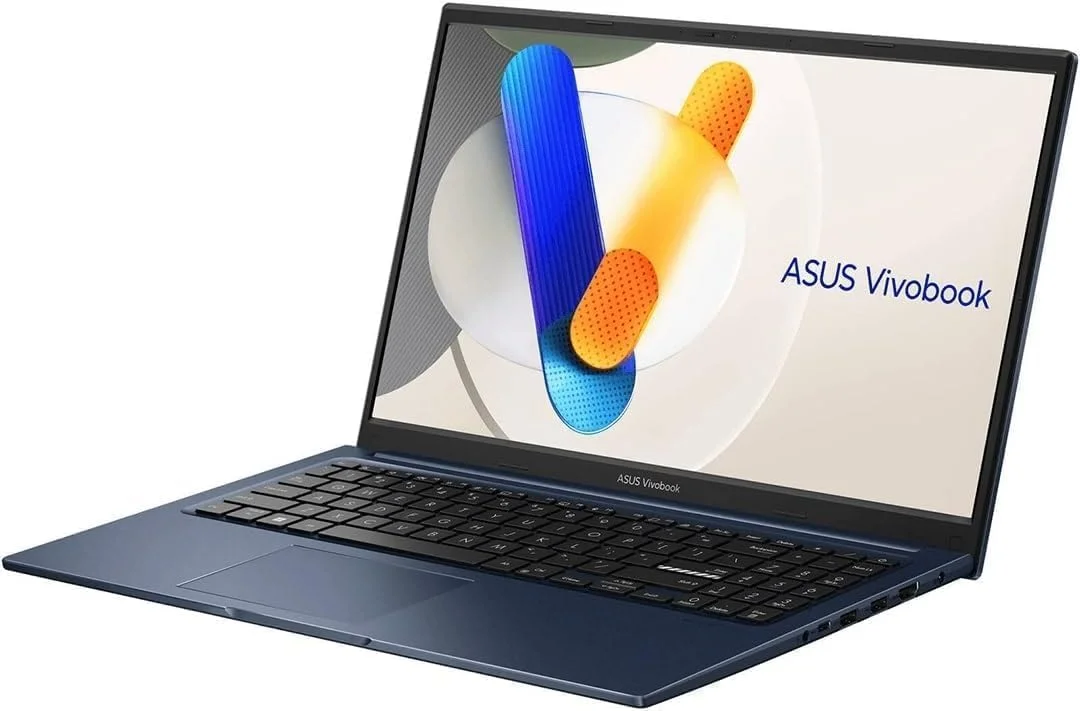 لپ تاپ ASUS VIVOBOOK X1504VA-BQ4675، صفحه نمایش 15.6 اینچی FHD IPS، پردازنده Intel Core i3-1315U، رم 8 گیگابایتی، SSD 512 گیگابایتی، گرافیک Intel UHD، صفحه کلید انگلیسی/عربی، Wi-Fi 6E، ویندوز 11 پرو (ارتقا یافته) آبی آرام - تصویر 2