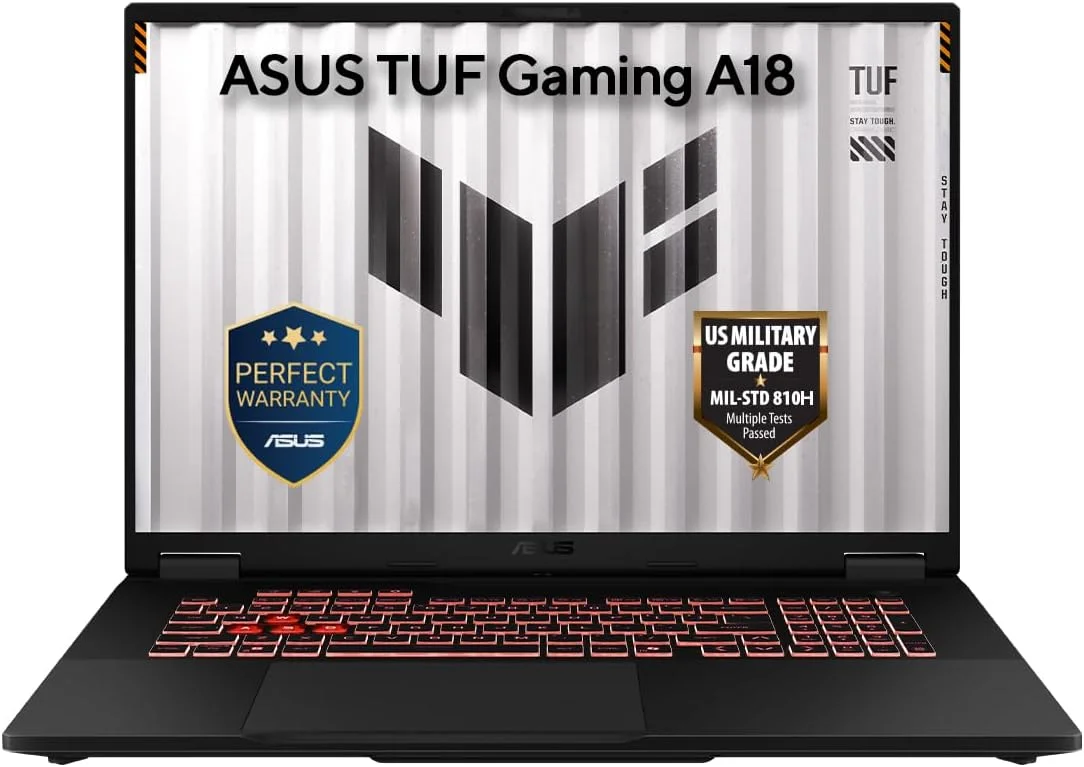 لپ تاپ گیمینگ ایسوس TUF A18 (خاکستری جیگر) + ماوس TUF | AMD Ryzen 7 260، NVIDIA RTX5070 8GB، رم 32GB، SSD 1TB، نمایشگر 18 اینچی 2.5K 240Hz، ویندوز 11 [FA808UP-G1621W]