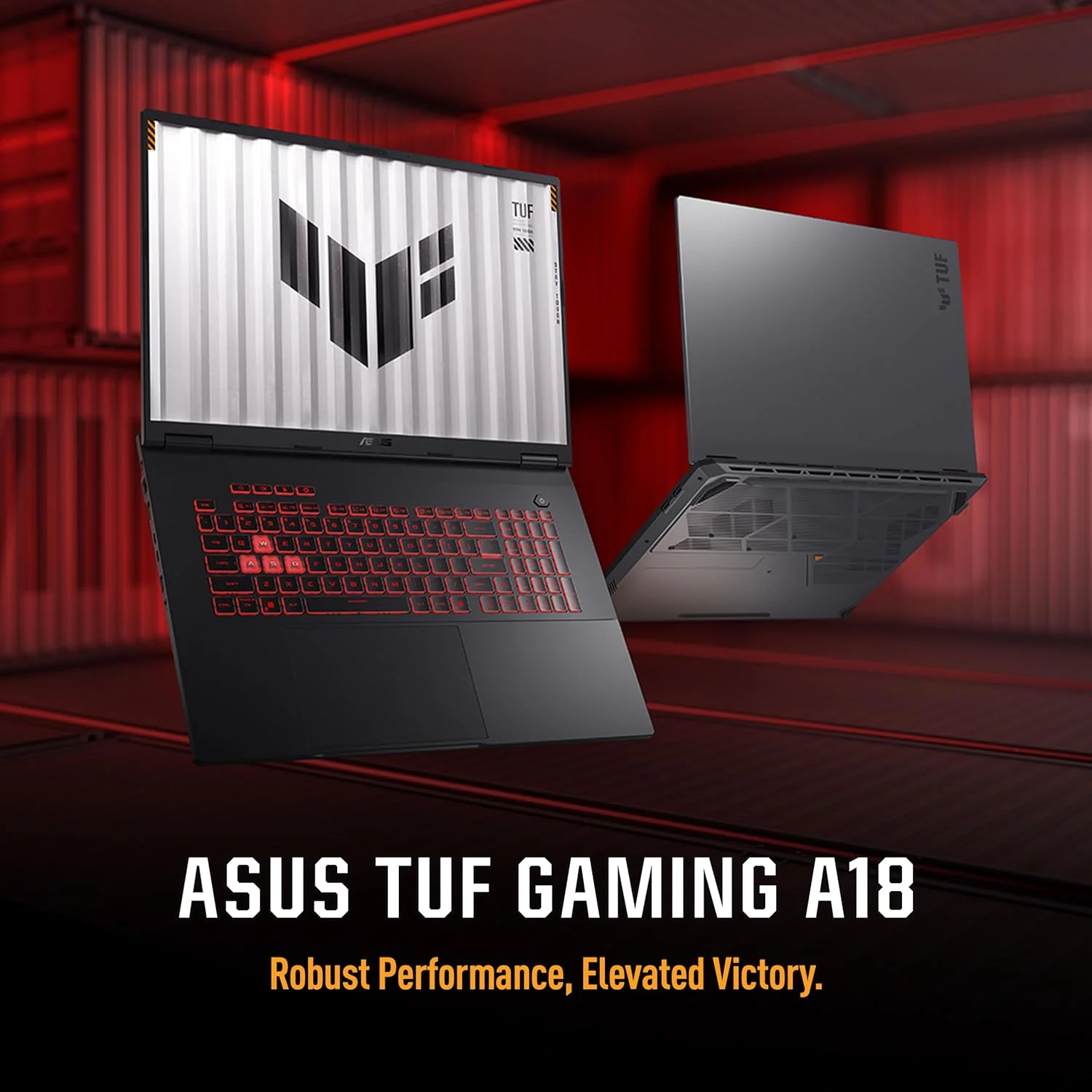 لپ تاپ گیمینگ ایسوس TUF A18 (خاکستری جیگر) + ماوس TUF | AMD Ryzen 7 260، NVIDIA RTX5070 8GB، رم 32GB، SSD 1TB، نمایشگر 18 اینچی 2.5K 240Hz، ویندوز 11 [FA808UP-G1621W] - تصویر 2