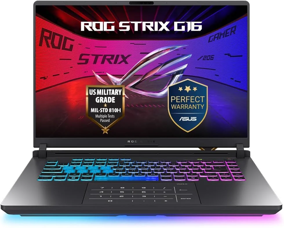 لپ تاپ گیمینگ ایسوس ROG Strix G16 (سبز ولتاژ) | پردازنده Intel Core i5-13450HX، کارت گرافیک NVIDIA RTX5050 8GB، رم 16 گیگابایت، 512SSD، صفحه نمایش 16 اینچی FHD+ 165 هرتز، Win11 [G615JH-VG82512W]