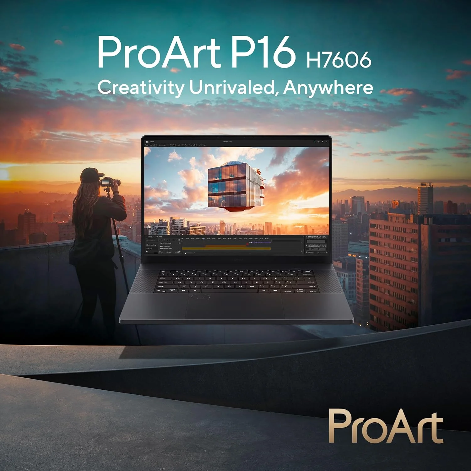 لپ تاپ ایسوس ProArt P16 (مشکی نانو) | AMD Ryzen AI 9 HX 370، NVIDIA RTX5070 8GB، رم 64GB، SSD 2TB، نمایشگر 16 اینچی 4K OLED، Win11 [H7606WP-ME025W] - تصویر 2
