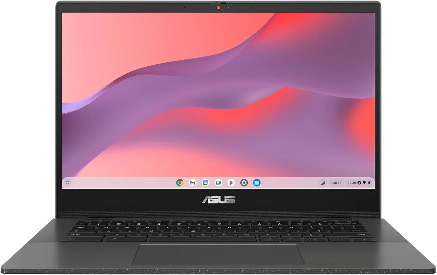 لپ تاپ ASUS Chromebook CM1 | صفحه نمایش 14 اینچی ضد تابش نور | MediaTek Kompanio 510 | 4 گیگابایت رم | 128 گیگابایت eMMC | ARM G52 MC2 | ChromeOS | صفحه کلید QWERTZ | خاکستری