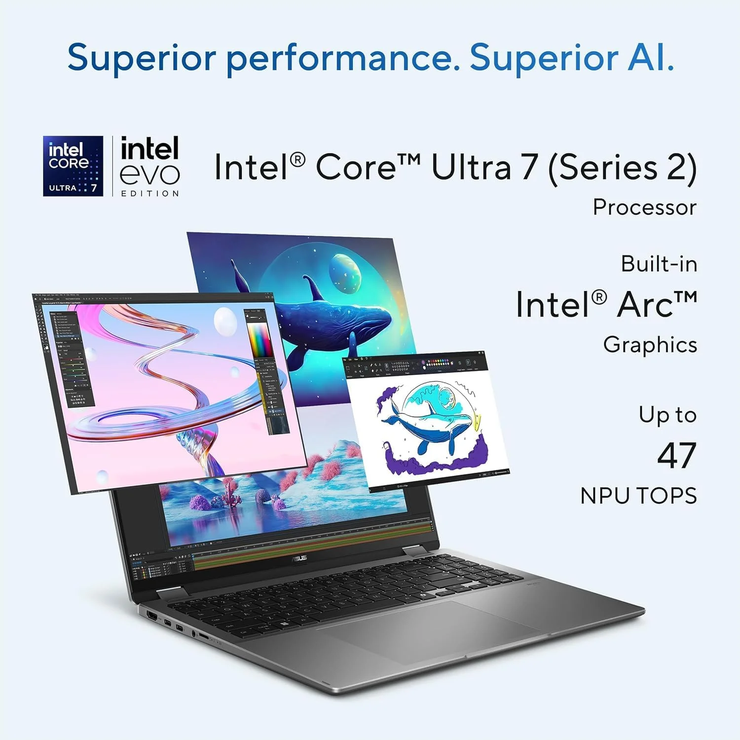 لپ تاپ لمسی 14 اینچی ASUS Vivobook Flip 2 در 1 - صفحه نمایش OLED WUXGA - پردازنده Intel Core Ultra 7 256V - رم 16 گیگابایتی - حافظه SSD 4 ترابایتی - صفحه کلید با نور پس زمینه - ویندوز 11 آفیس 365 - کامپیوتر قابل حمل تجاری 2025 - تصویر 3