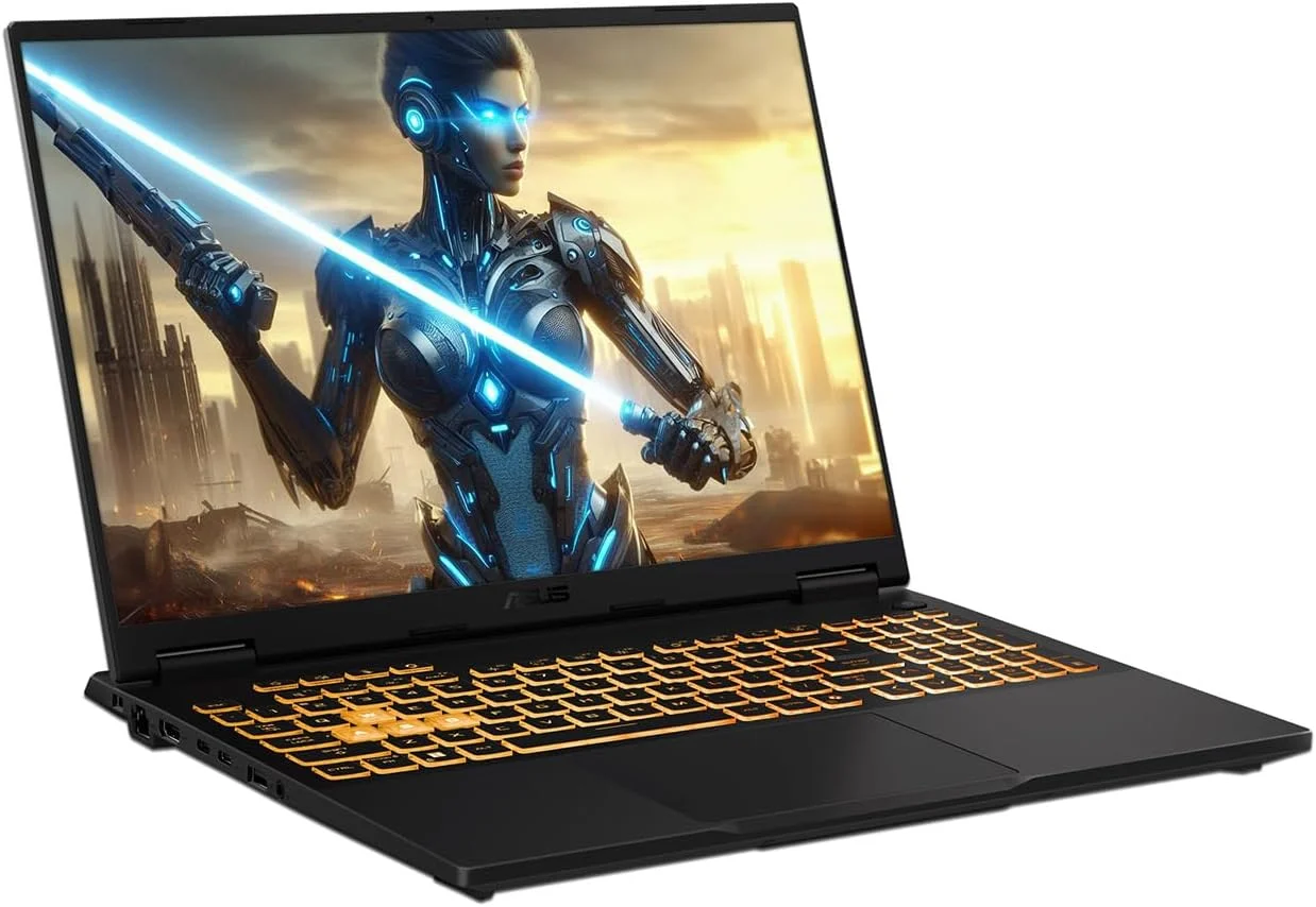 ASUS TUF F16 (2025) Gaming Laptop, 16" FHD+ 165Hz IPS Display, Intel Core i7-14650HX, 16GB DDR5 RAM, 1TB SSD, NVIDIA GeForce RTX 5070 8GB GDDR7, 1-Zone RGB Backlit Keyboard, Eclipse Gray - تصویر 2 ASUS TUF F16 (2025) Gaming Laptop, 16" FHD+ 165Hz IPS Display, Intel Core i7-14650HX, 16GB DDR5 RAM, 1TB SSD, NVIDIA GeForce RTX 5070 8GB GDDR7, 1-Zone RGB Backlit Keyboard, Eclipse Gray - تصویر 2