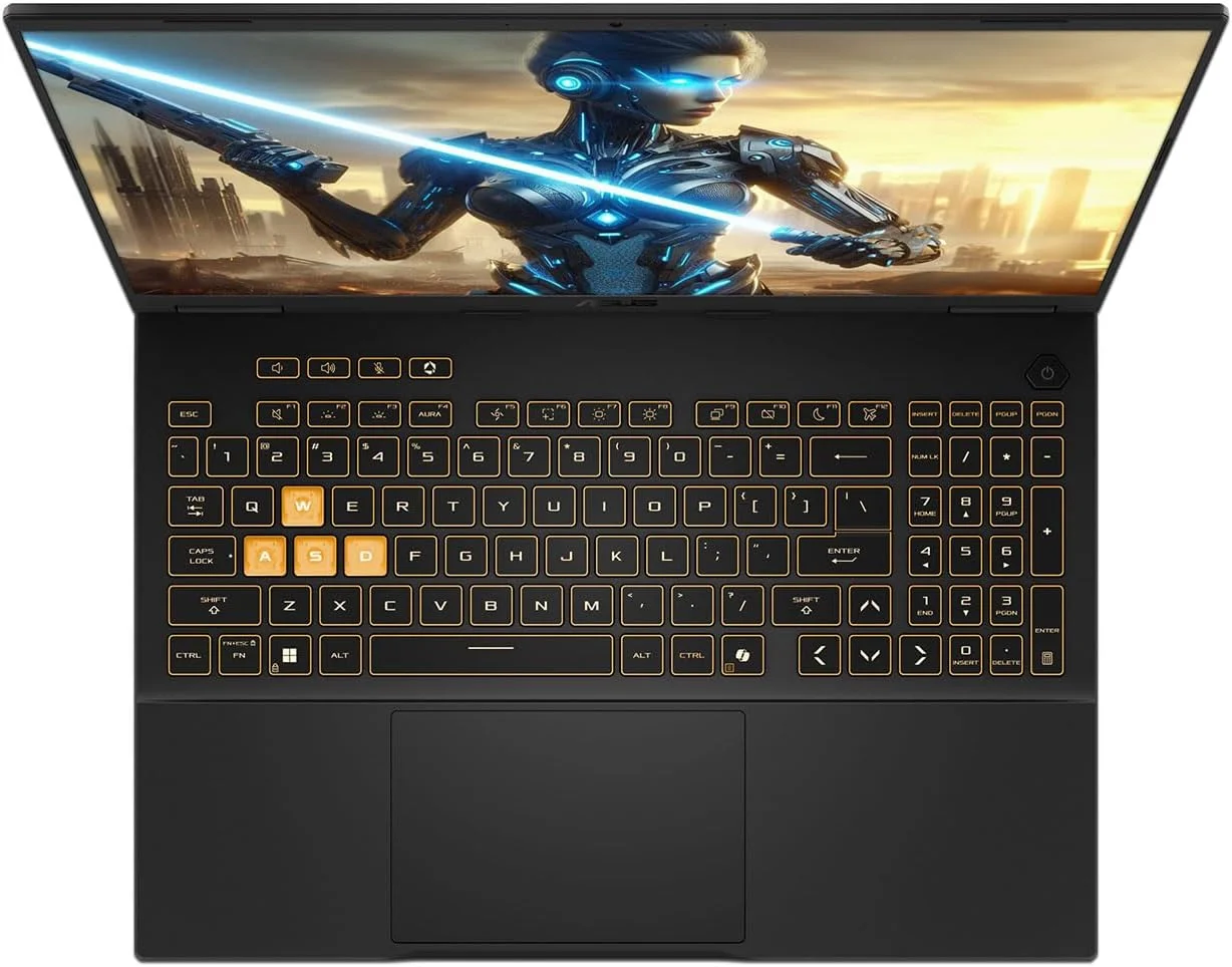 ASUS TUF F16 (2025) Gaming Laptop, 16" FHD+ 165Hz IPS Display, Intel Core i7-14650HX, 16GB DDR5 RAM, 1TB SSD, NVIDIA GeForce RTX 5070 8GB GDDR7, 1-Zone RGB Backlit Keyboard, Eclipse Gray - تصویر 3 ASUS TUF F16 (2025) Gaming Laptop, 16" FHD+ 165Hz IPS Display, Intel Core i7-14650HX, 16GB DDR5 RAM, 1TB SSD, NVIDIA GeForce RTX 5070 8GB GDDR7, 1-Zone RGB Backlit Keyboard, Eclipse Gray - تصویر 3
