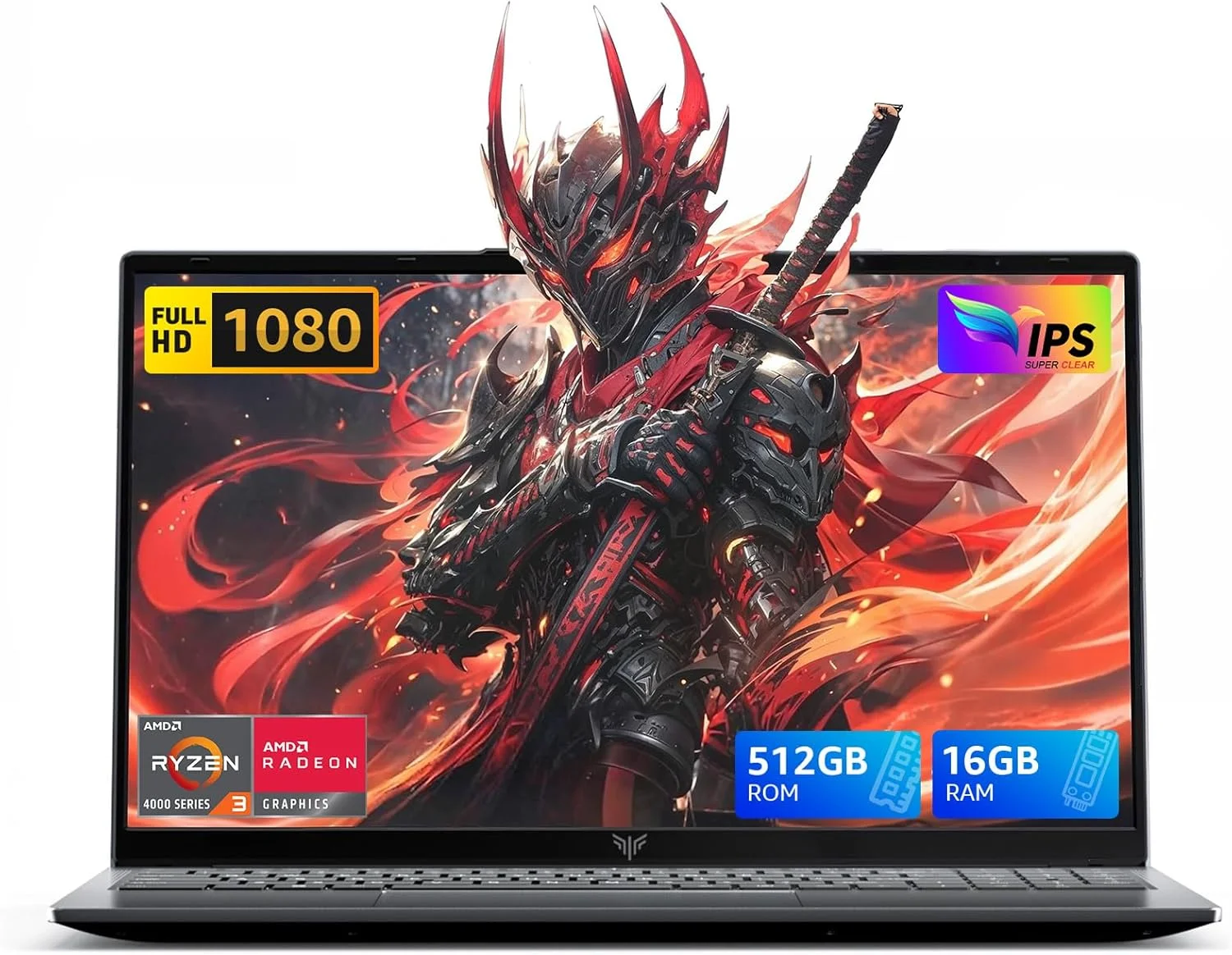 لپ تاپ 2026، صفحه نمایش 15.6 اینچی FHD IPS، AMD Ryzen 3 4300U (بهتر از پردازنده Intel N100، تا 3.7 گیگاهرتز)، 16 گیگابایت رم DDR4، 512 گیگابایت SSD، ویندوز 11 پرو، باتری 54.72 وات ساعت، WiFi 5، کیبورد با نور پس زمینه