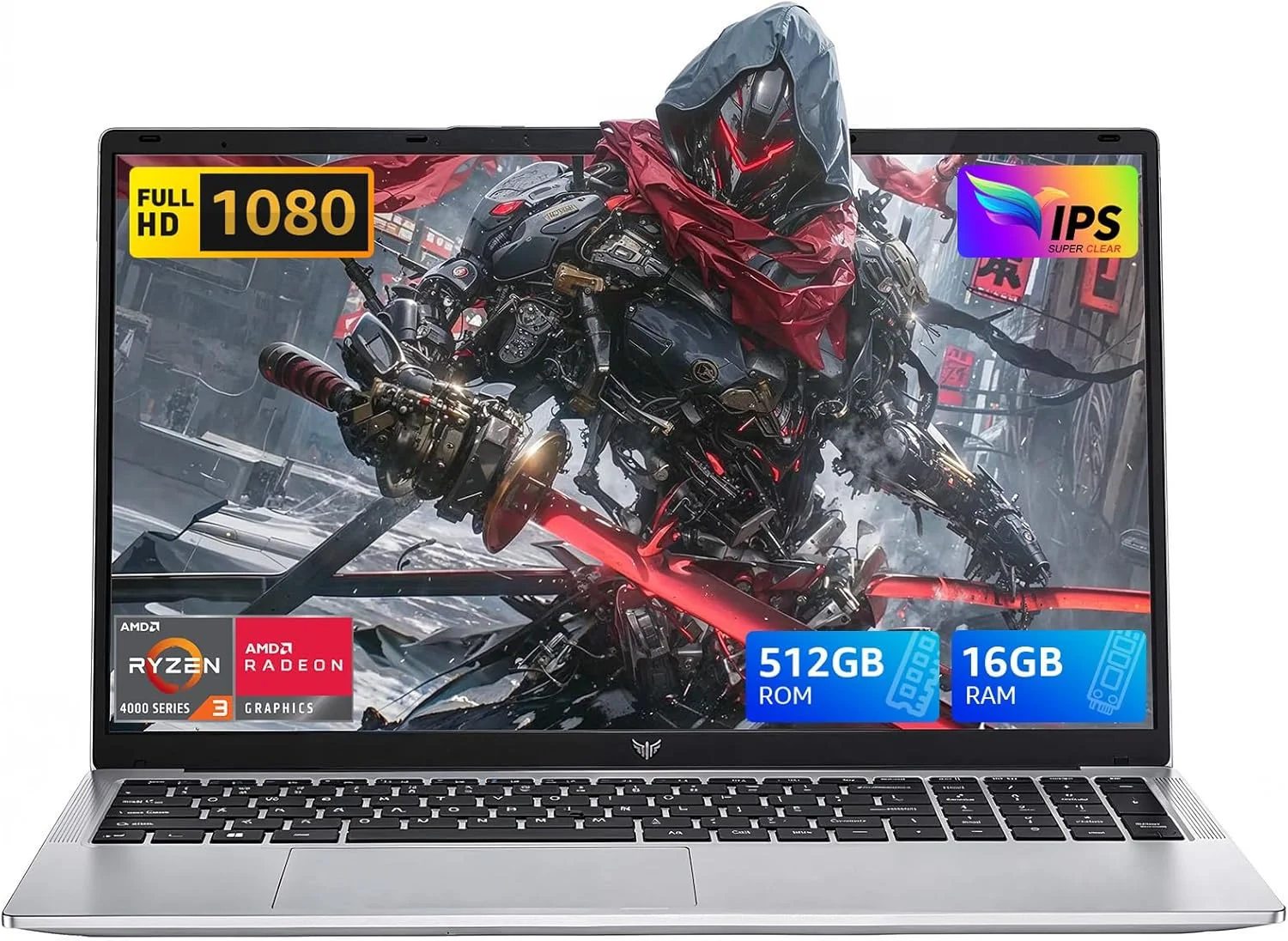 لپ تاپ 17.3 اینچی، AMD Ryzen 3 4300U (بهتر از پردازنده Intel N100، تا 3.7 گیگاهرتز)، 16 گیگابایت رم، 512 گیگابایت SSD. دارای صفحه نمایش FHD با حاشیه باریک، باتری بادوام و اتصال کامل در یک نقره ای شیک