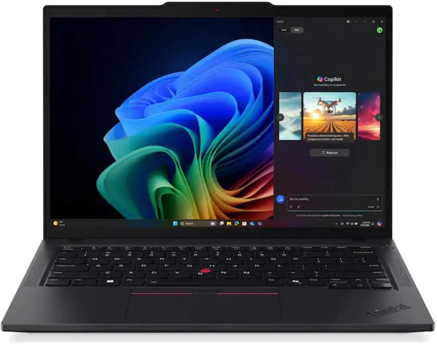 لپ تاپ Lenovo ThinkPad T14 Gen 6 با پردازنده AMD Ryzen AI 7 PRO 350، صفحه نمایش لمسی 14 اینچی WUXGA 400Nits ضد انعکاس نور، 512 گیگابایت SSD، دوربین 5 مگاپیکسلی RGB+IR، 16 گیگابایت حافظه LPDDR5، Radeon 860M، حسگر اثر انگشت و Win 11 Pro