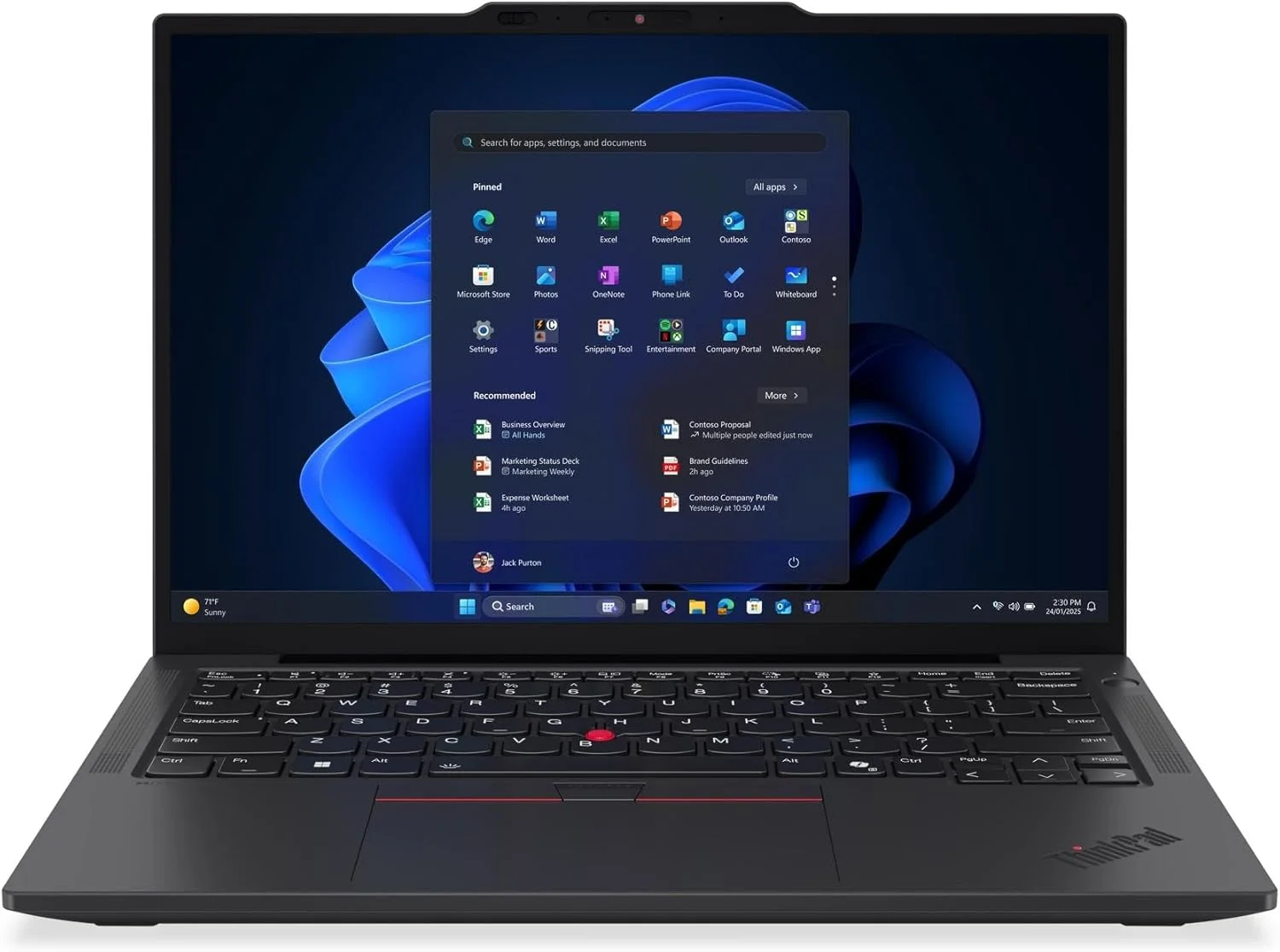 لپ تاپ تجاری لنوو ThinkPad X13 Gen 6، صفحه نمایش 13.3 اینچی WUXGA IPS، پردازنده Intel Core Ultra 7 255U، رم 32 گیگابایتی LPDDR5x، حافظه SSD 1 ترابایتی، گرافیک Intel، صفحه کلید با نور پس زمینه انگلیسی/عربی، ویندوز 11 پرو، مشکی