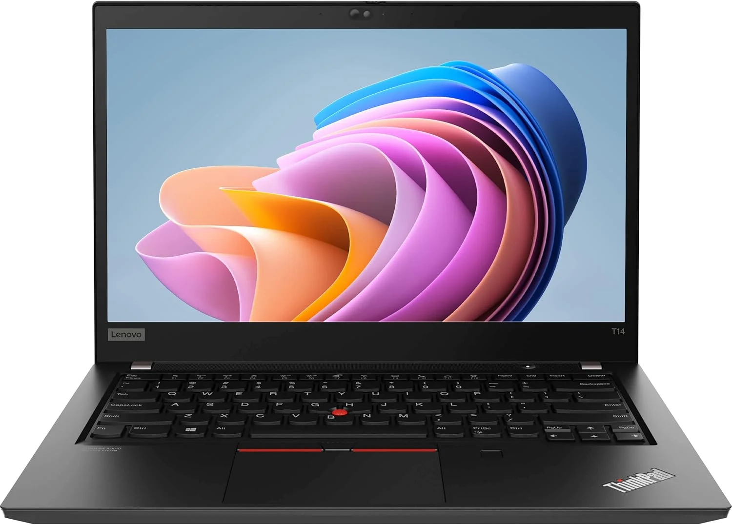 لپ تاپ 14 اینچی Lenovo Thinkpad T14 (نسل 1)، پردازنده 4 هسته ای i5-10310U نسل 10، رم 16 گیگابایتی DDR4، حافظه اس اس دی 512 گیگابایتی NVMe، کیفیت تصویر 1080p Full HD، Thunderbolt 3، HDMI، وب کم، ویندوز 11 پرو (بازسازی شده)