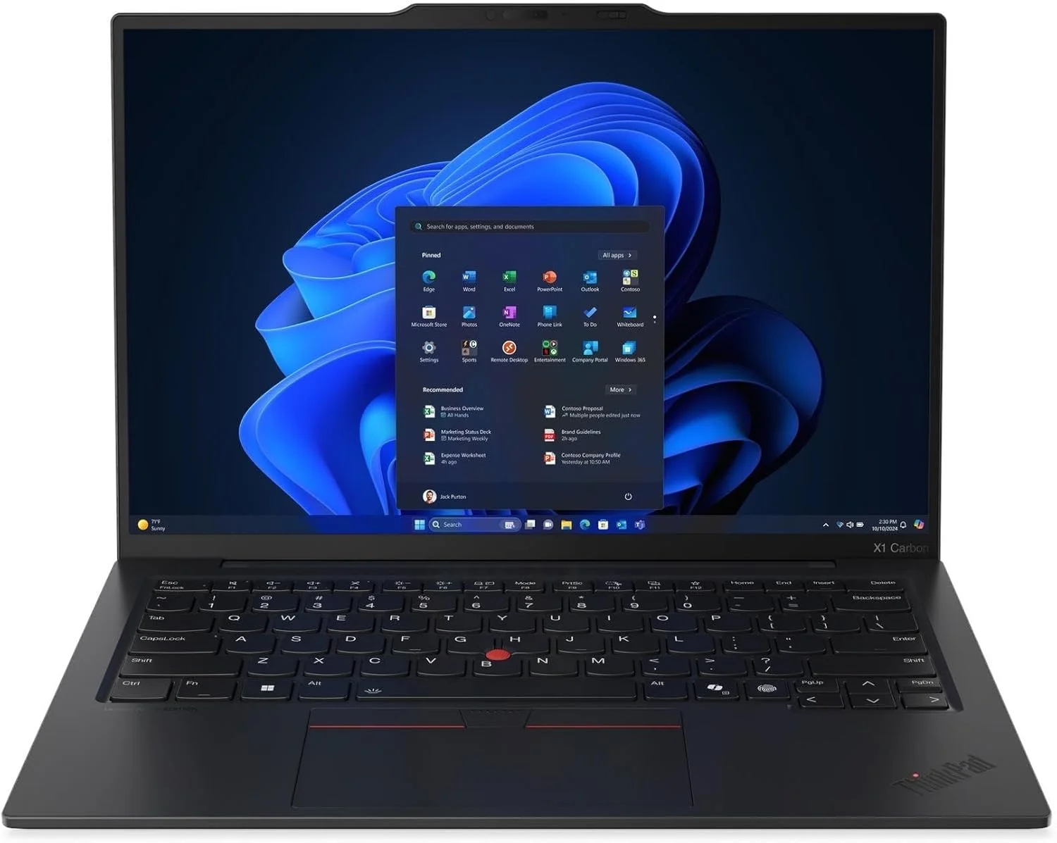 لپ تاپ لنوو ThinkPad X1 Carbon Gen 13 مدل 2025، صفحه نمایش 14 اینچی WUXGA 1920x1200، پردازنده Intel Core Ultra 7 255U دوازده هسته ای، 32 گیگابایت رم LPDDR5، یک ترابایت SSD، کیبورد با نور پس زمینه، Thunderbolt 4، حسگر اثر انگشت، Wi-Fi 6E، بلوتوث 5.3، ویندوز 11 پرو