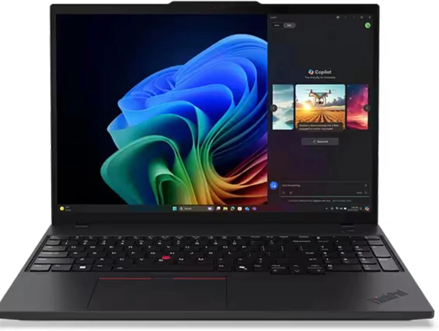 لنوو 2025 Copilot+ ThinkPad T16 Gen 4 AMD Ryzen™ AI 7 PRO 350، صفحه نمایش لمسی 16 اینچی WUXGA، IPS 400nits، 60 هرتز، 16 گیگابایت رم، 512 گیگابایت SSD، صفحه کلید با نور پس زمینه و حسگر اثر انگشت، ویندوز 11 پرو - 21QN0043US