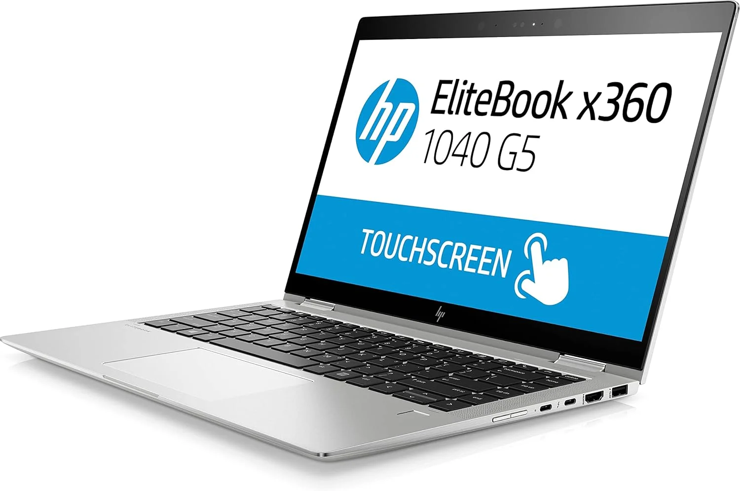 لپ تاپ لمسی تبلت شو HP EliteBook x360 1040 G5 با صفحه نمایش 14 اینچی FHD، پردازنده Intel Core i5-8350U، رم 16 گیگابایتی DDR4، حافظه اس اس دی 1 ترابایتی، ویندوز 11 پرو، گرافیک Intel UHD 620 (بازسازی شده) لپ تاپ لمسی تبلت شو HP EliteBook x360 1040 G5 با صفحه نمایش 14 اینچی FHD، پردازنده Intel Core i5-8350U، رم 16 گیگابایتی DDR4، حافظه اس اس دی 1 ترابایتی، ویندوز 11 پرو، گرافیک Intel UHD 620 (بازسازی شده)
