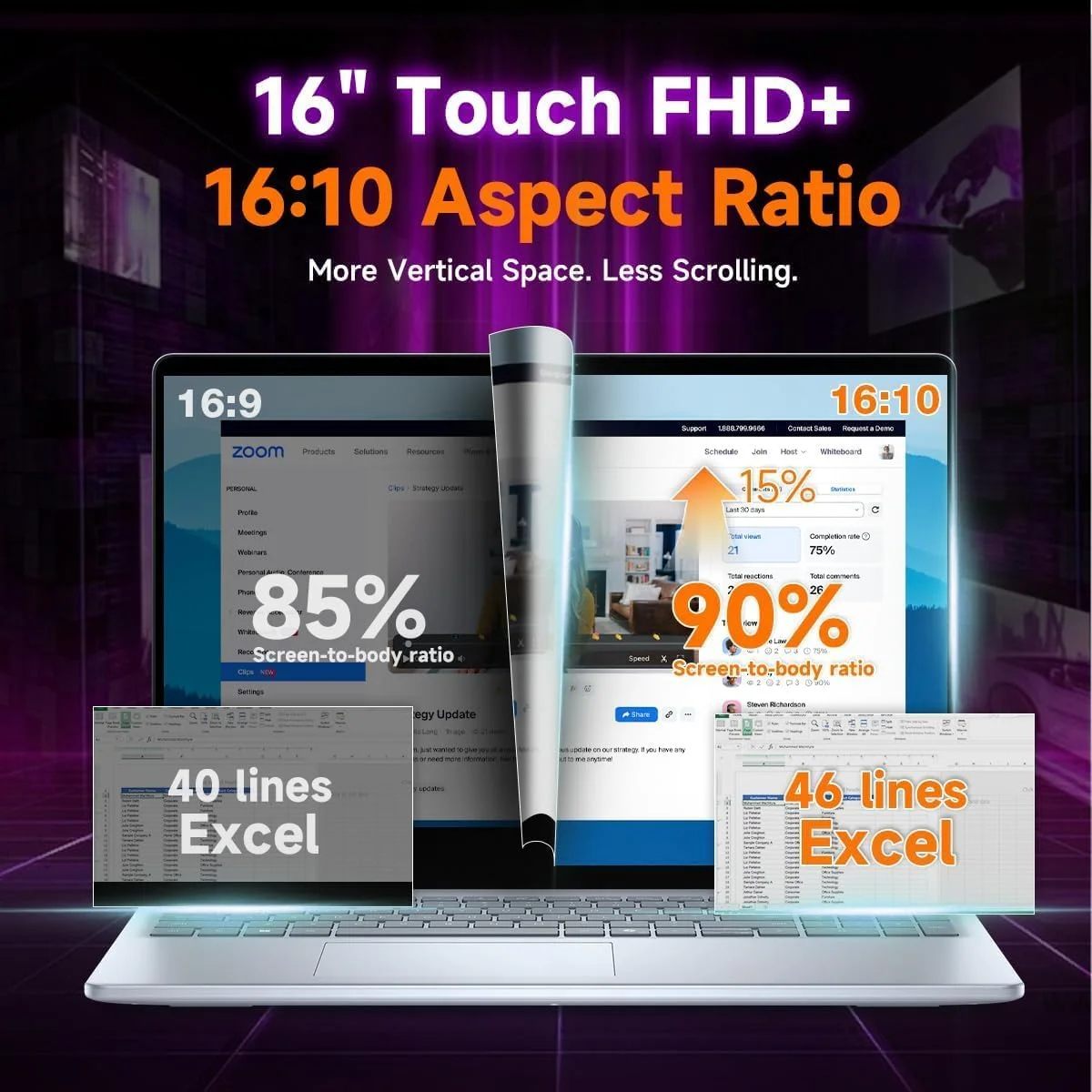لپ تاپ لمسی 16 اینچی دل - AMD Ryzen 7 250 Beat Ultra 7 155H - صفحه نمایش لمسی 16 اینچی FHD+ - رم 16 گیگابایتی | 1 ترابایت SSD - کیبورد با نور پس زمینه - آفیس 365 - ویندوز 11 - لپ تاپ Copilot Portatil PC - مناسب برای کسب و کار و دانشگاه - تصویر 2 لپ تاپ لمسی 16 اینچی دل - AMD Ryzen 7 250 Beat Ultra 7 155H - صفحه نمایش لمسی 16 اینچی FHD+ - رم 16 گیگابایتی | 1 ترابایت SSD - کیبورد با نور پس زمینه - آفیس 365 - ویندوز 11 - لپ تاپ Copilot Portatil PC - مناسب برای کسب و کار و دانشگاه - تصویر 2