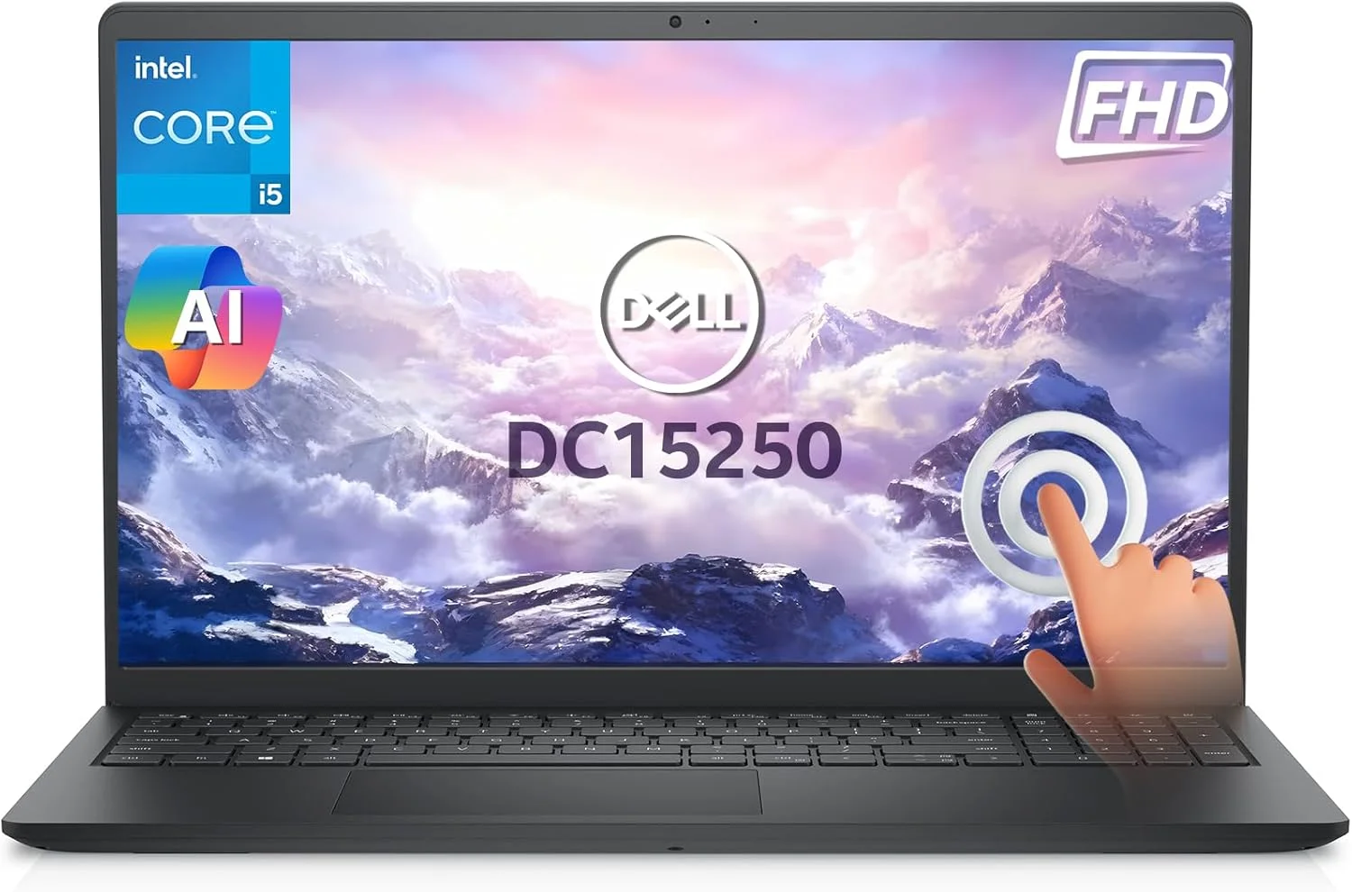 لپ تاپ لمسی 15.6 اینچی دل مدل DC15250، پردازنده Intel Core i5-1334U، هوش مصنوعی Copilot، رم 8 گیگابایتی، حافظه SSD 512 گیگابایتی، ویندوز 11 پرو و آفیس مادام العمر